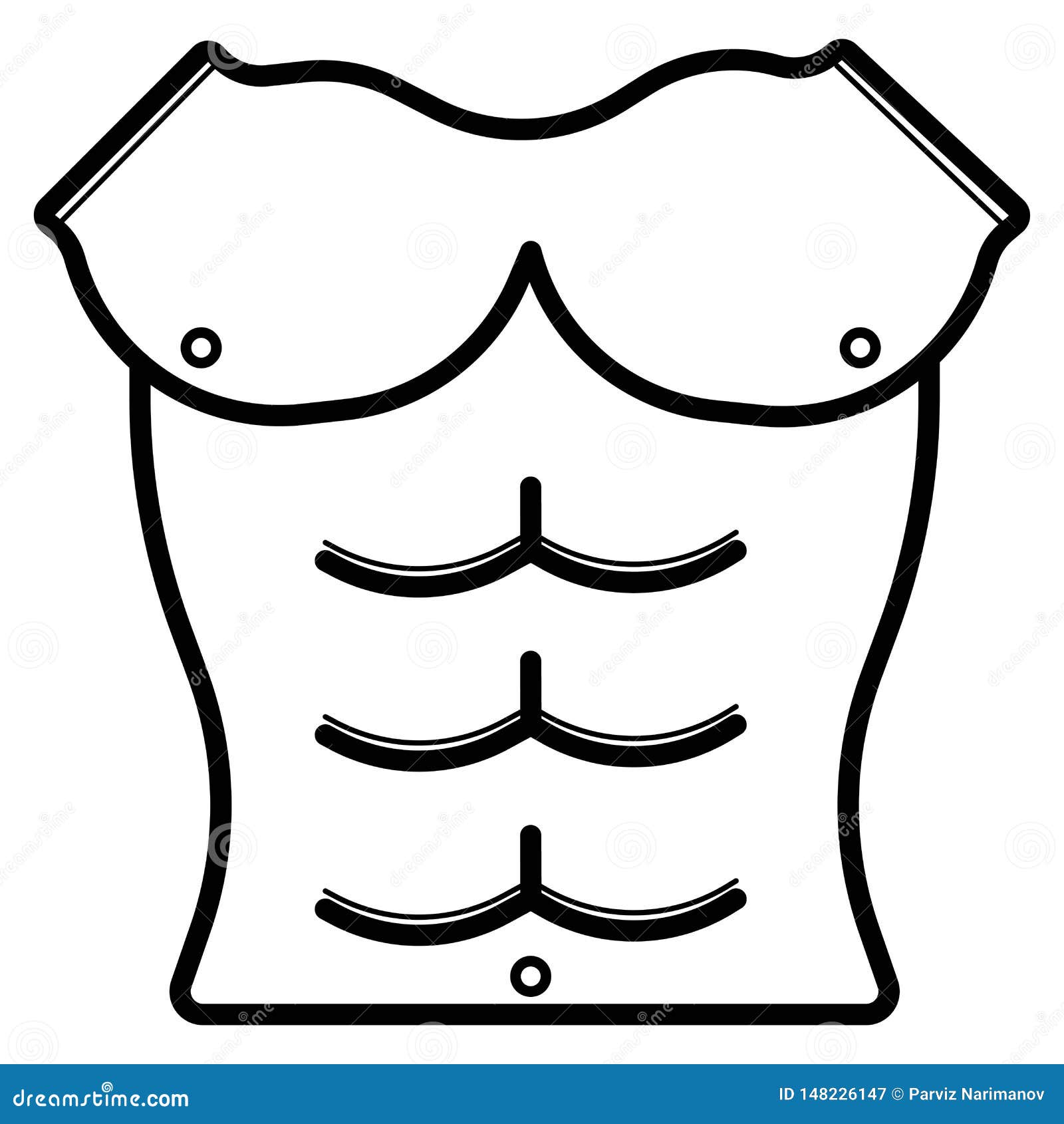 Abs exercises muscles icon stock vector. Illustration of pack