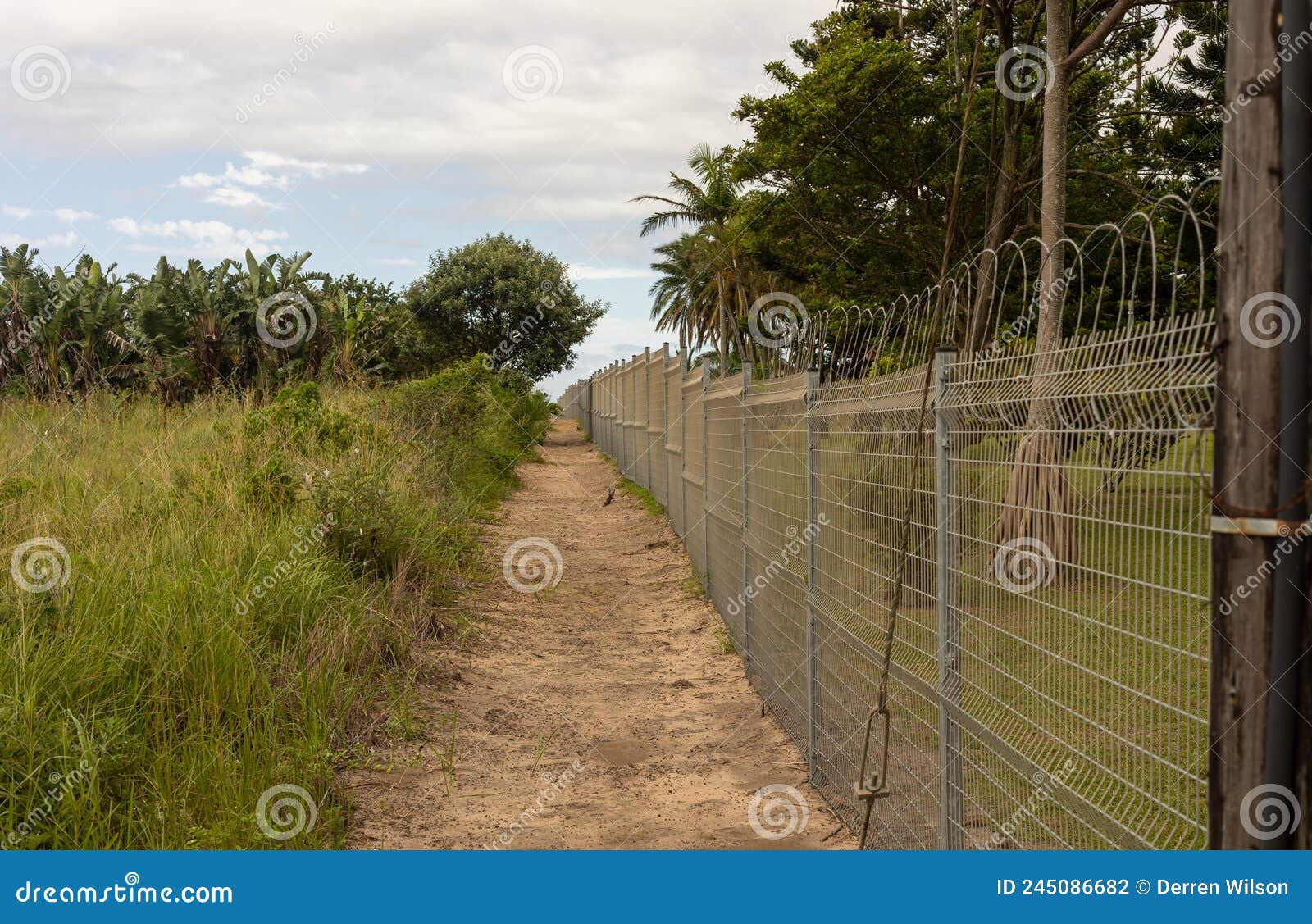 Strong Steel Wire Security Fence Stock Photo Image of galvanized
