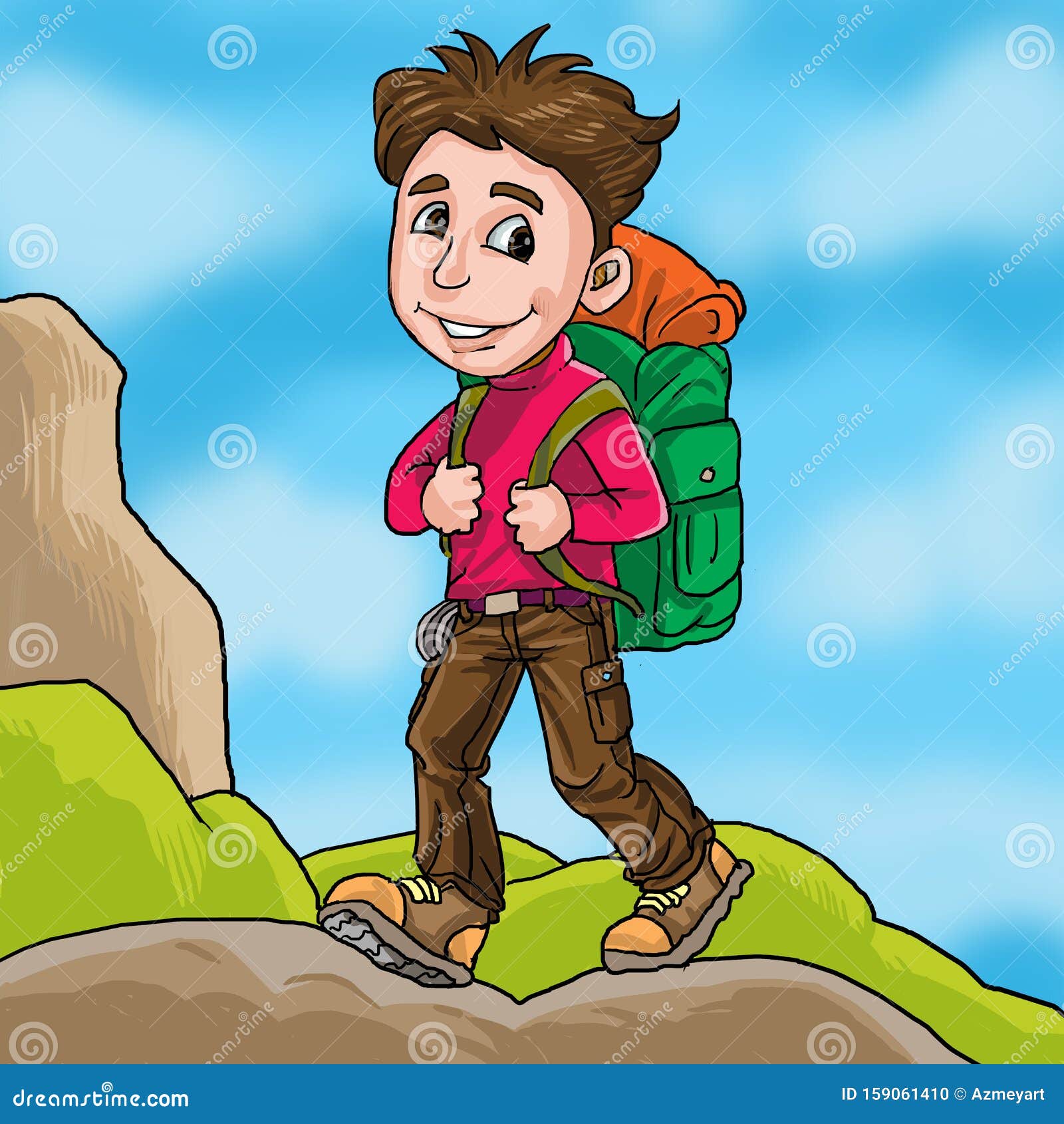Cartoon Mountain Hiking Stock Illustrations – 12,866 Cartoon Mountain Hiking  Stock Illustrations, Vectors & Clipart - Dreamstime