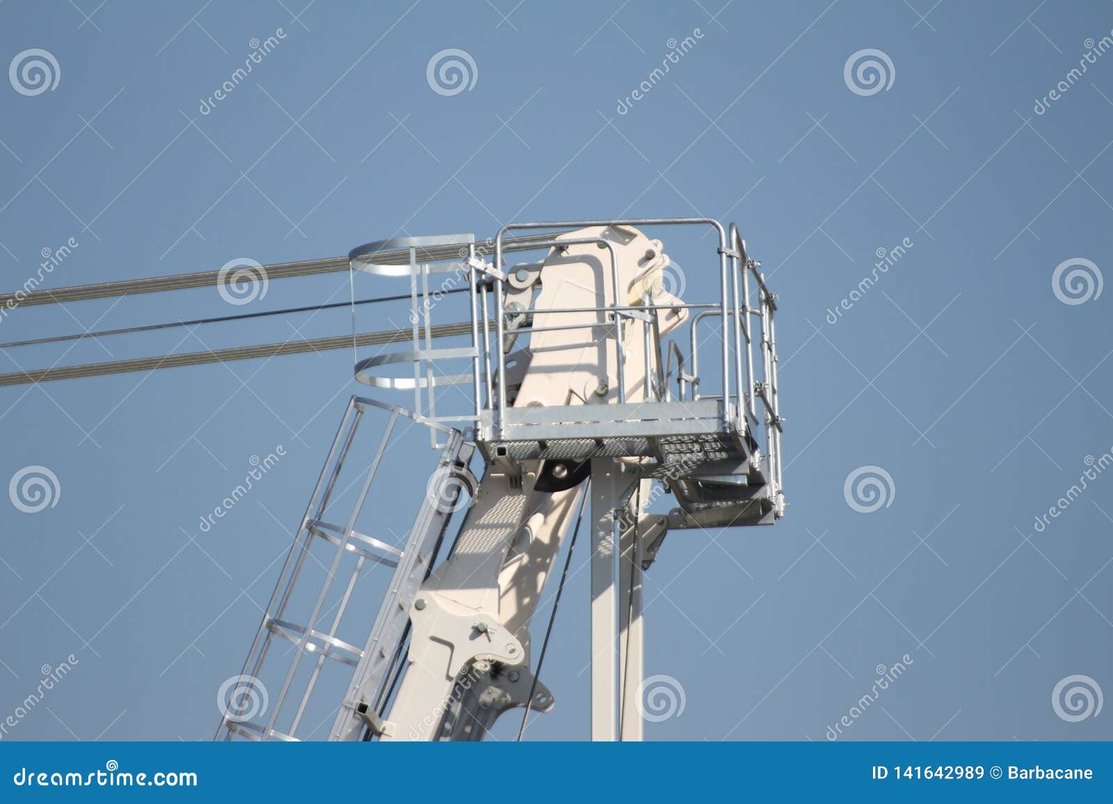Structure of a Crane for Lifting Weights Stock Image Image of