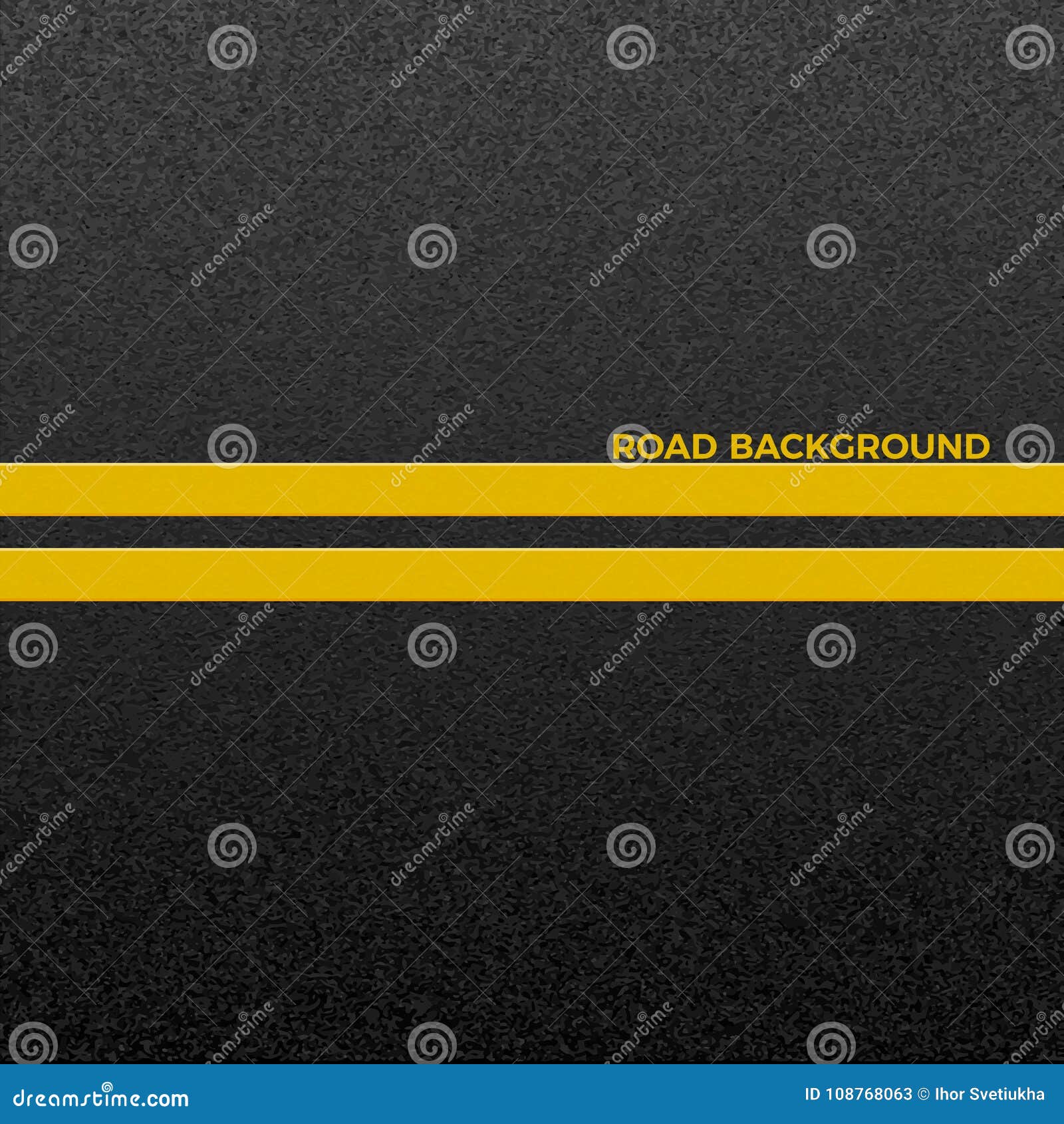 structure of granular asphalt. asphalt texture with two yellow line road marking. abstract road background. 