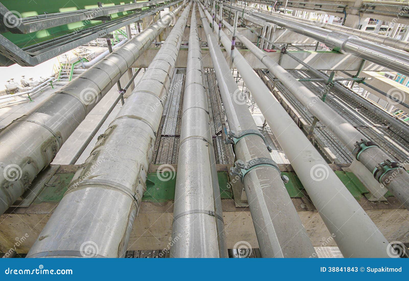 Structure with piping stock image. Image of pipeline 38841843