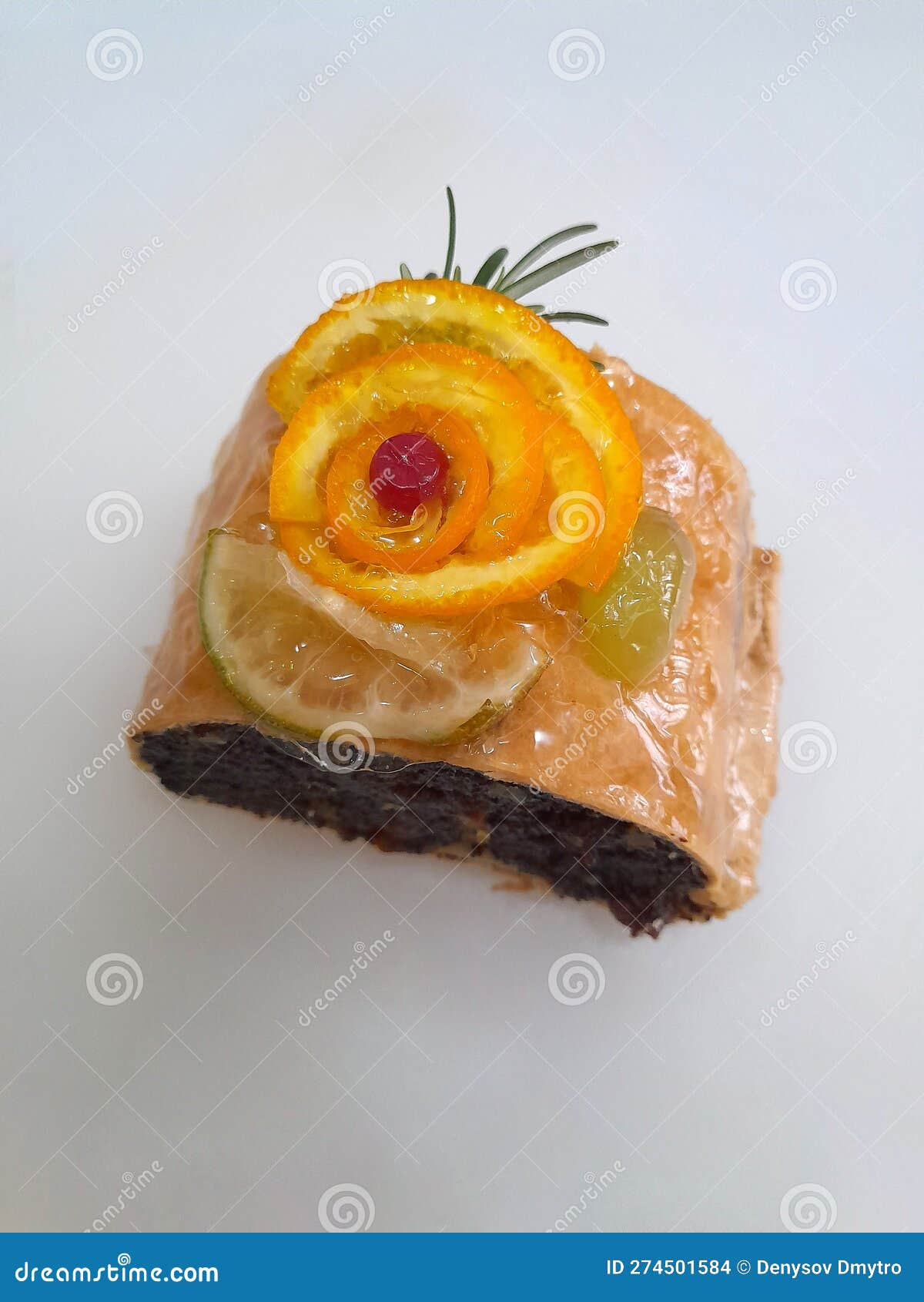 Strudel with Poppy. Strudel with Poppy Seed Filling Stock Photo Image