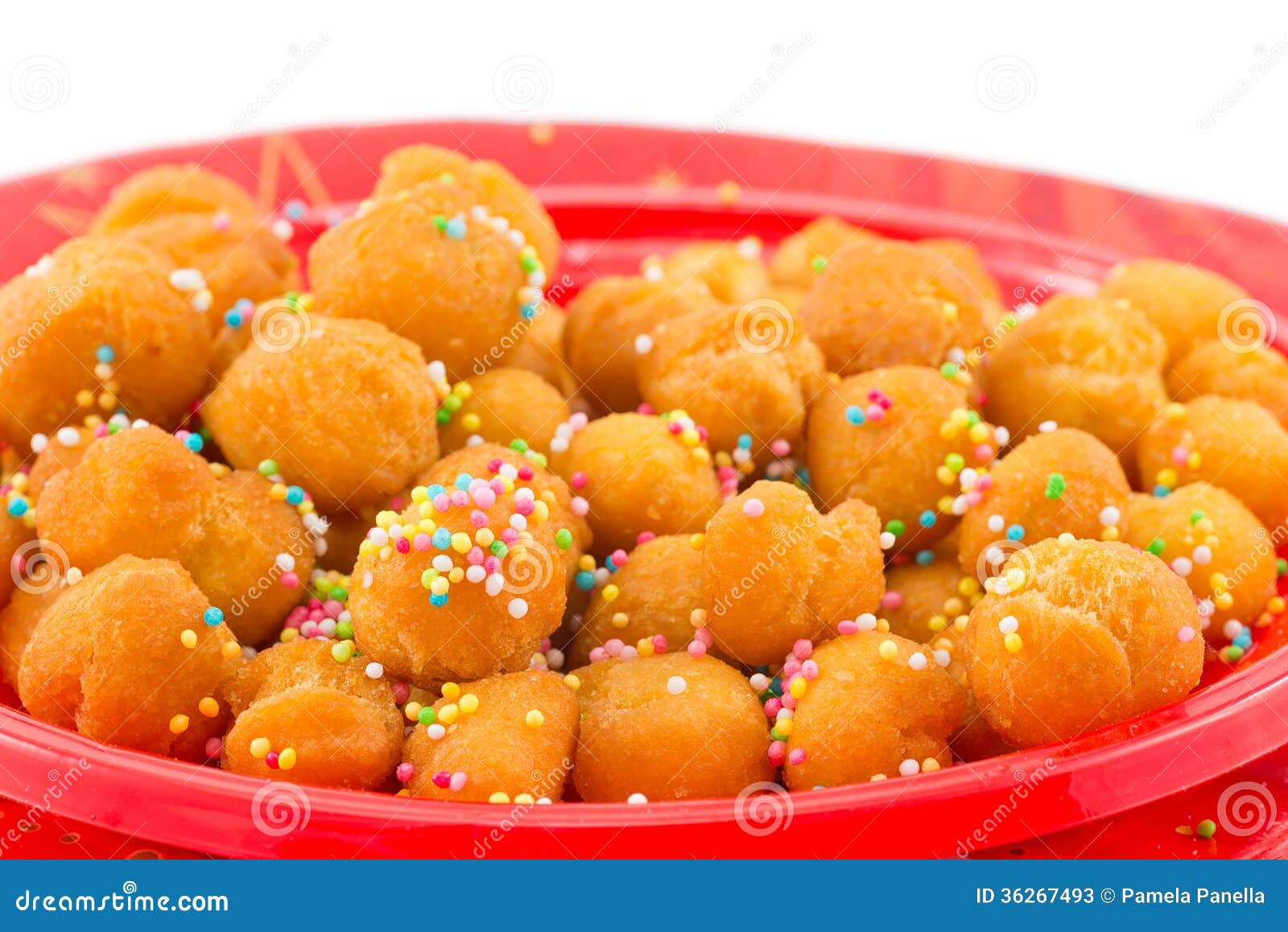 Struffoli stock image. Image of recipe, frosted, diet - 36267493