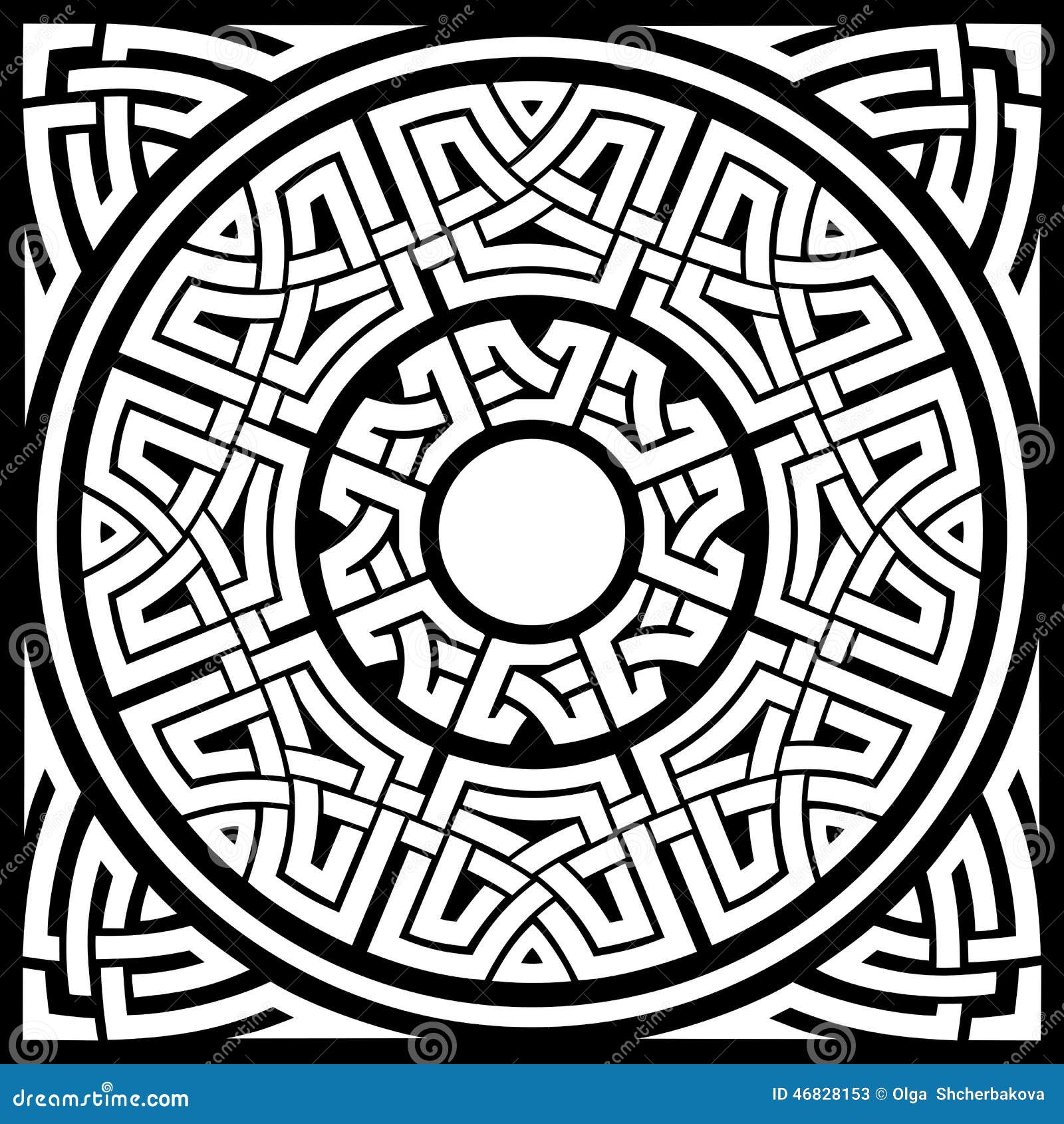 Struttura Del Celtico Del Cerchio Illustrazione Vettoriale - Illustrazione  di immaginazione, estratto: 46828153