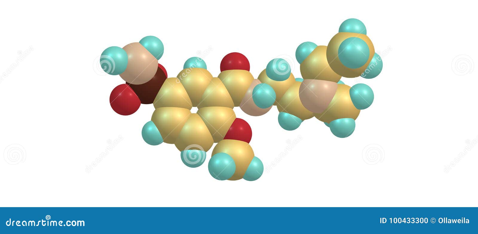 Struttura molecolare di Sulpiride isolata su bianco. Sulpiride è un farmaco antipsicotico della classe della benzammide utilizzata pricipalmente nel trattamento di psicosi connesso con la schizofrenia ed il disturbo depressivo principale illustrazione 3D