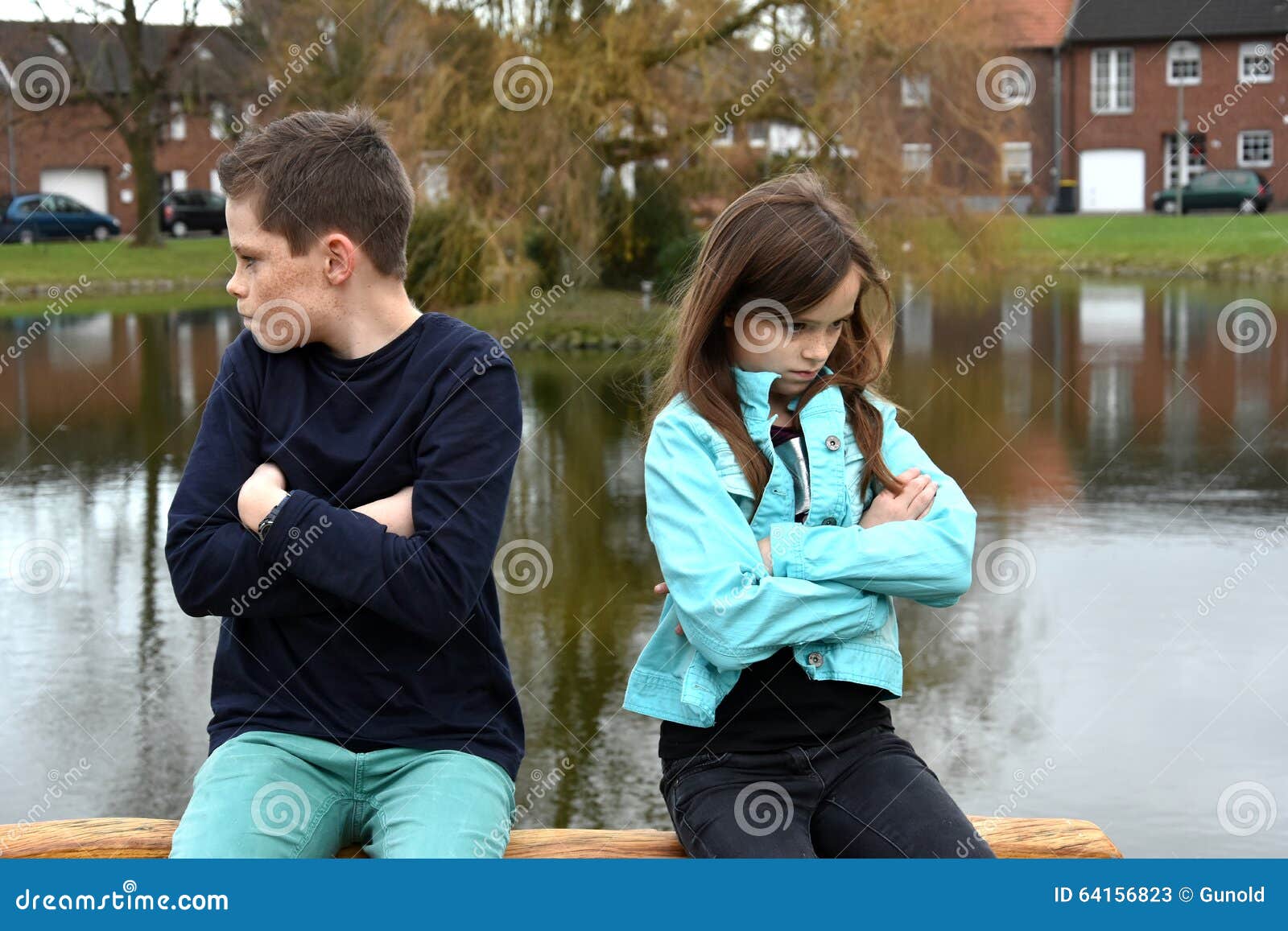 Stubborn siblings stock image. Image of angry, discord