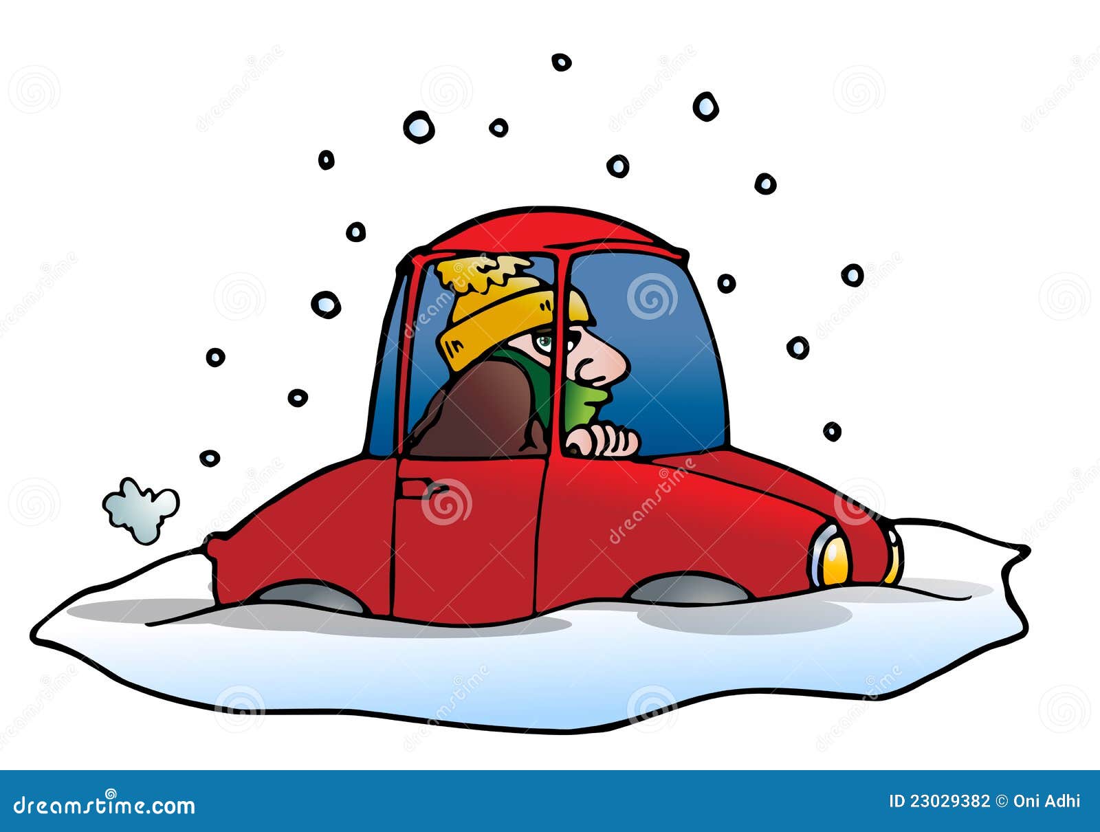 clipart car stuck in snow - photo #14