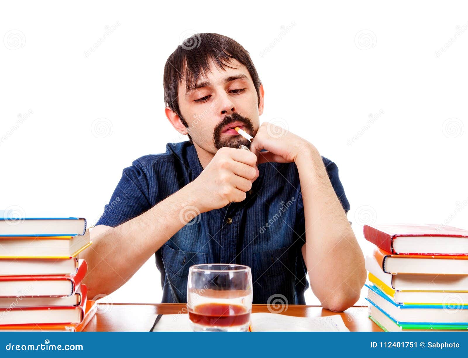 Student with a Cigarette stock image. Image of hold - 112401751