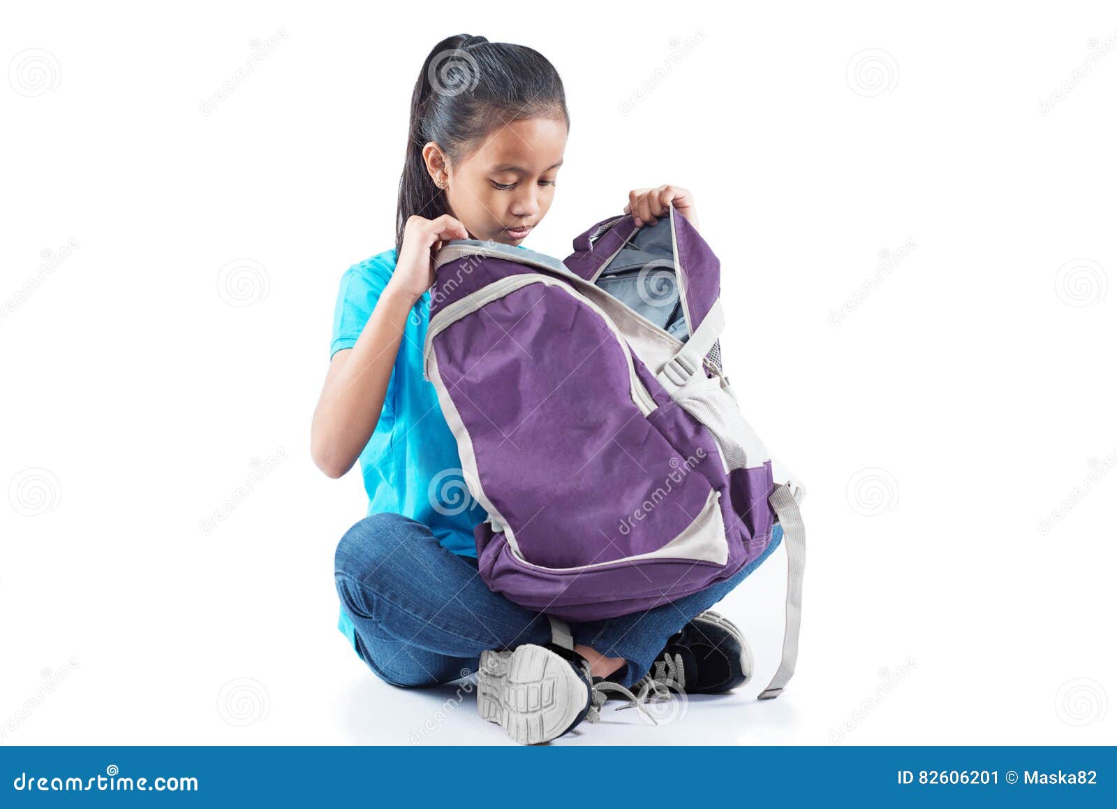 student with backpack
