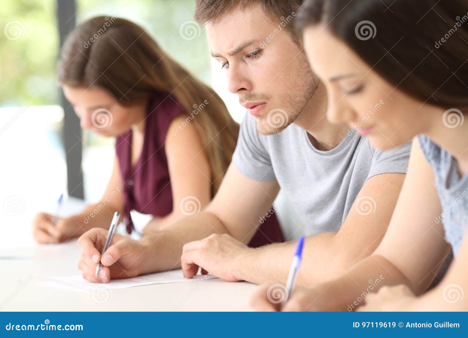 students copying assignments