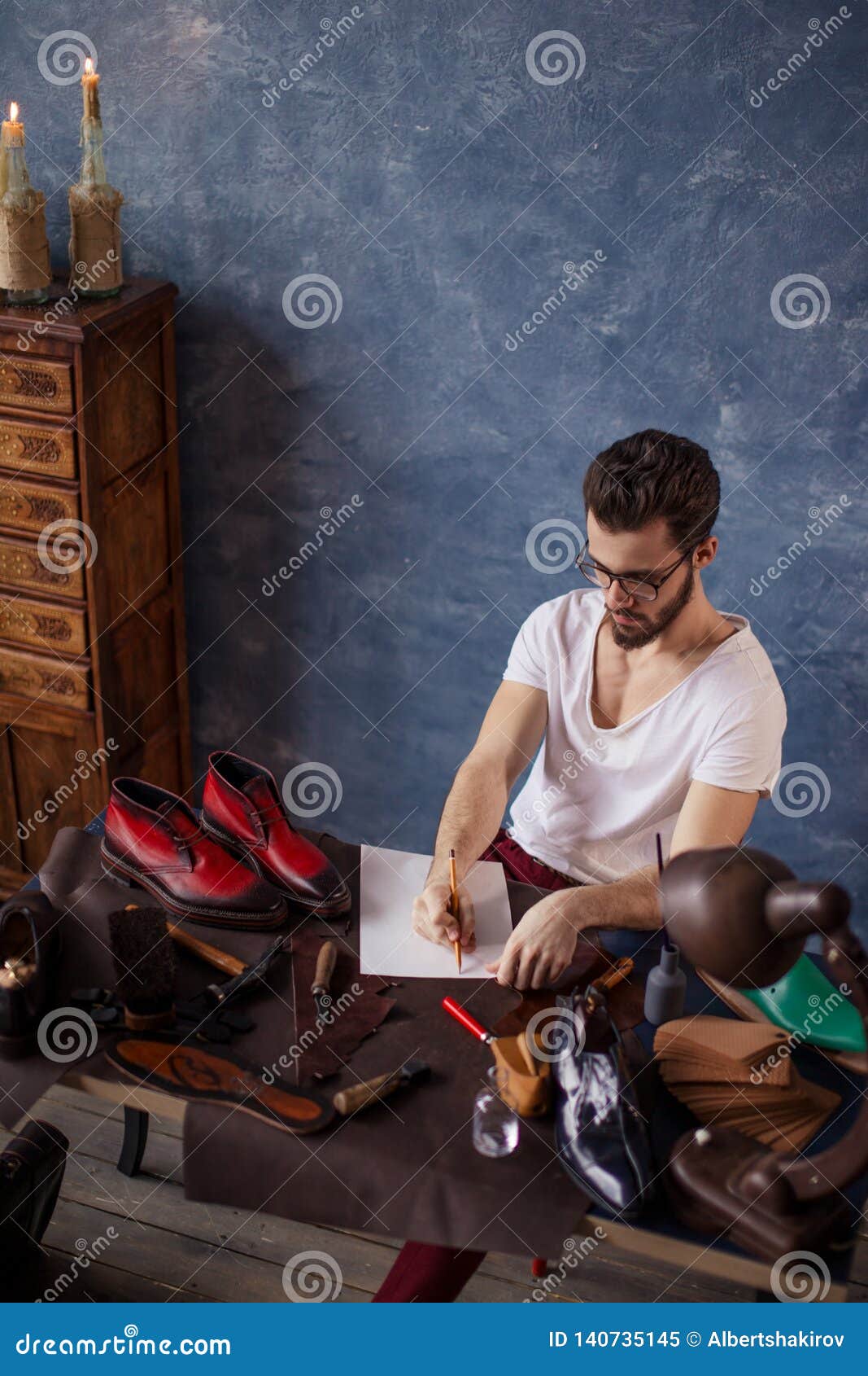 Student Earning Money after Studing at the University Stock Image