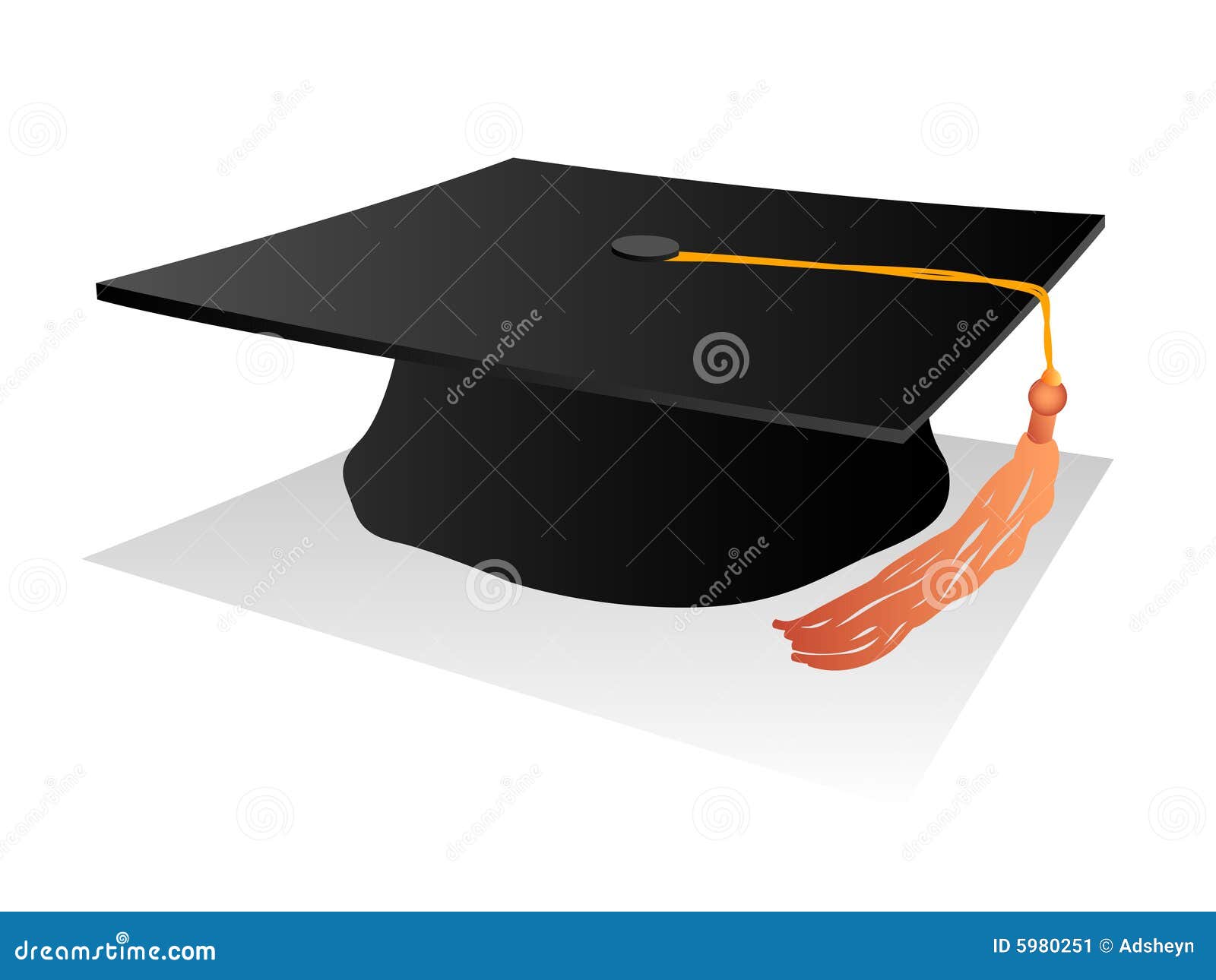 Student_hat stock vector. Illustration of passing, single - 5980251