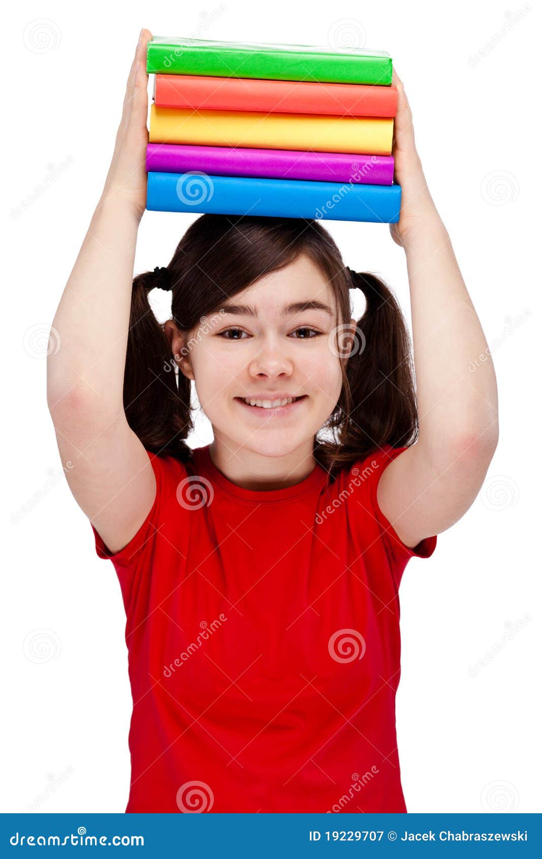 Student holding books stock image. Image of caucasian - 19229707