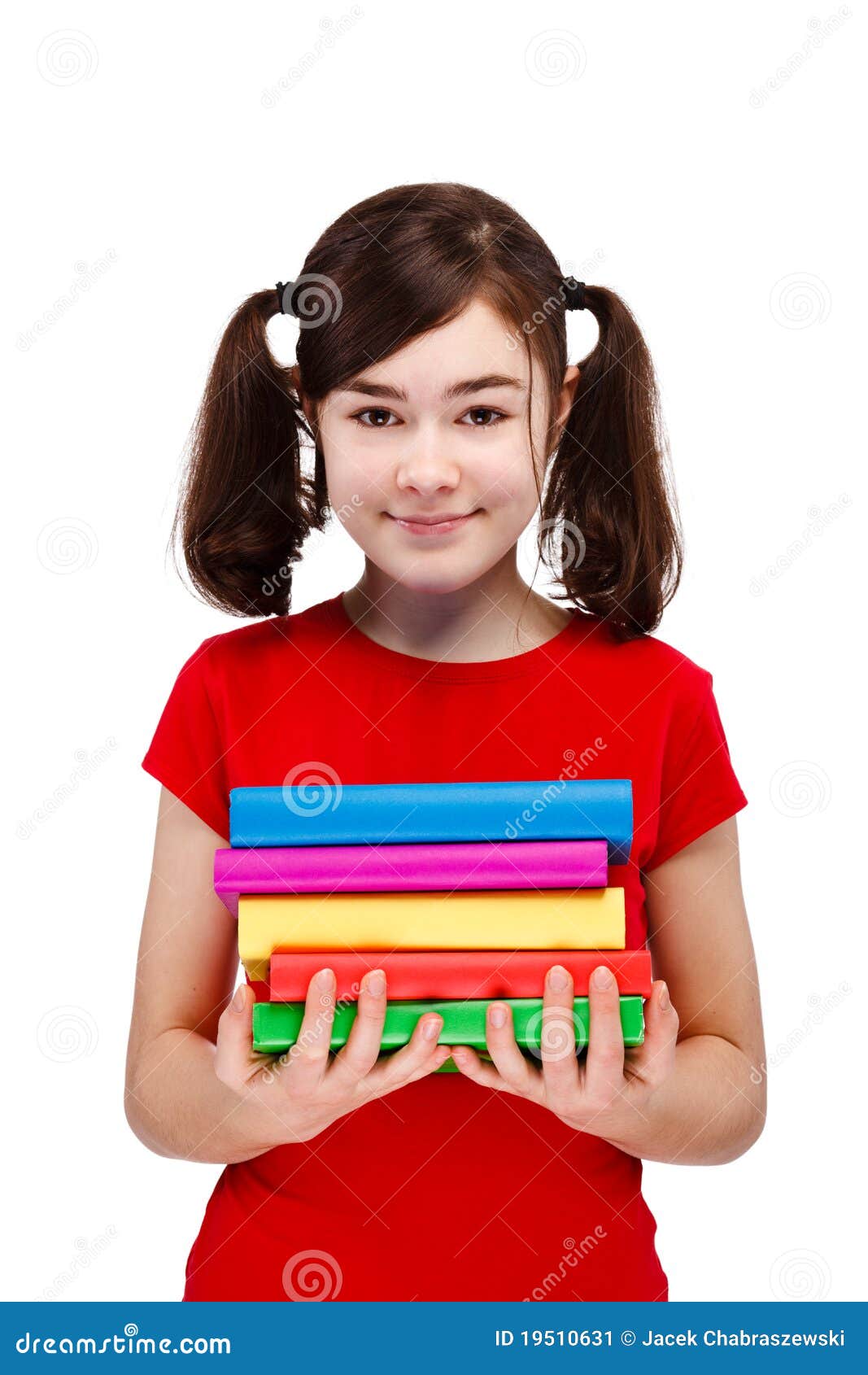 Student holding books stock image. Image of child, books - 19510631