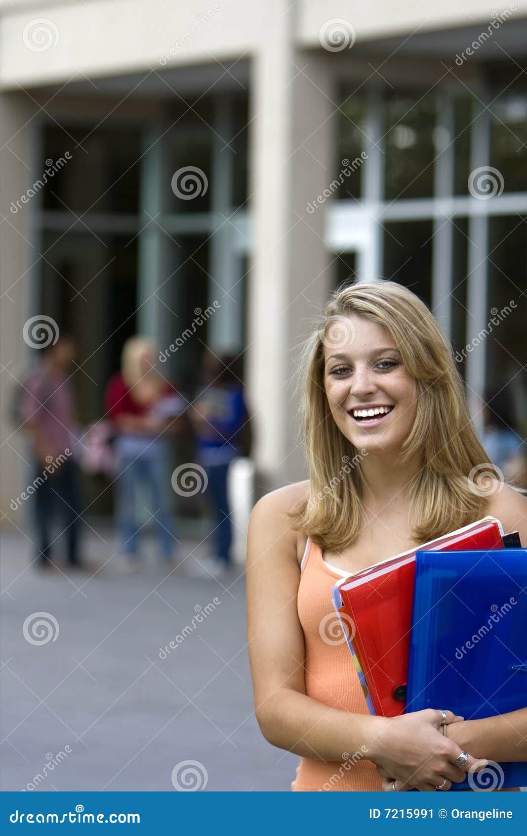 Student Holding Books stock image. Image of holding, standing - 7215991