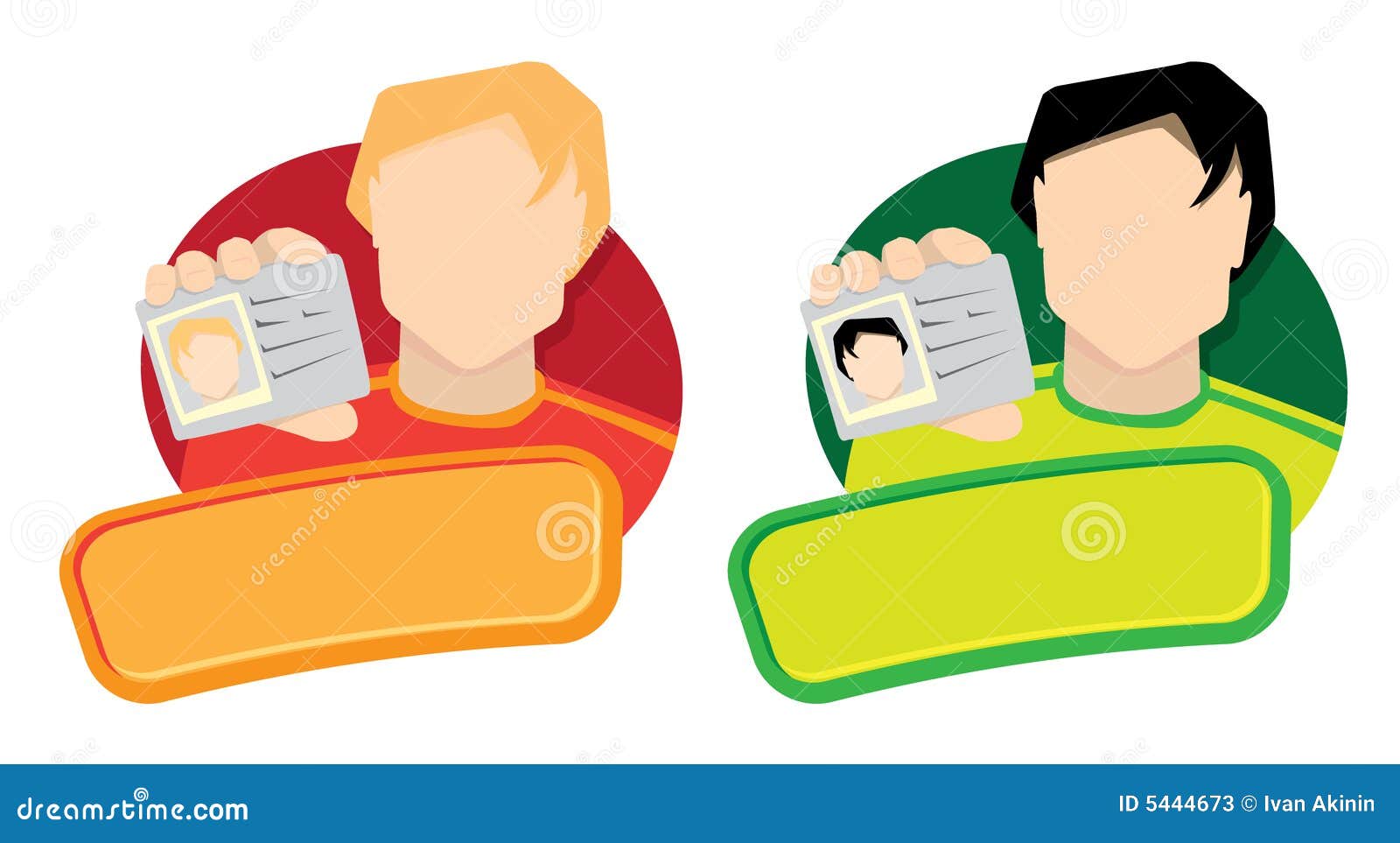 Download Student ID template stock vector. Illustration of identity ...