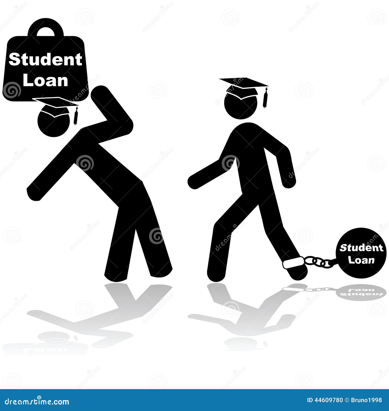 Student Loan Stock Vector - Image: 44609780