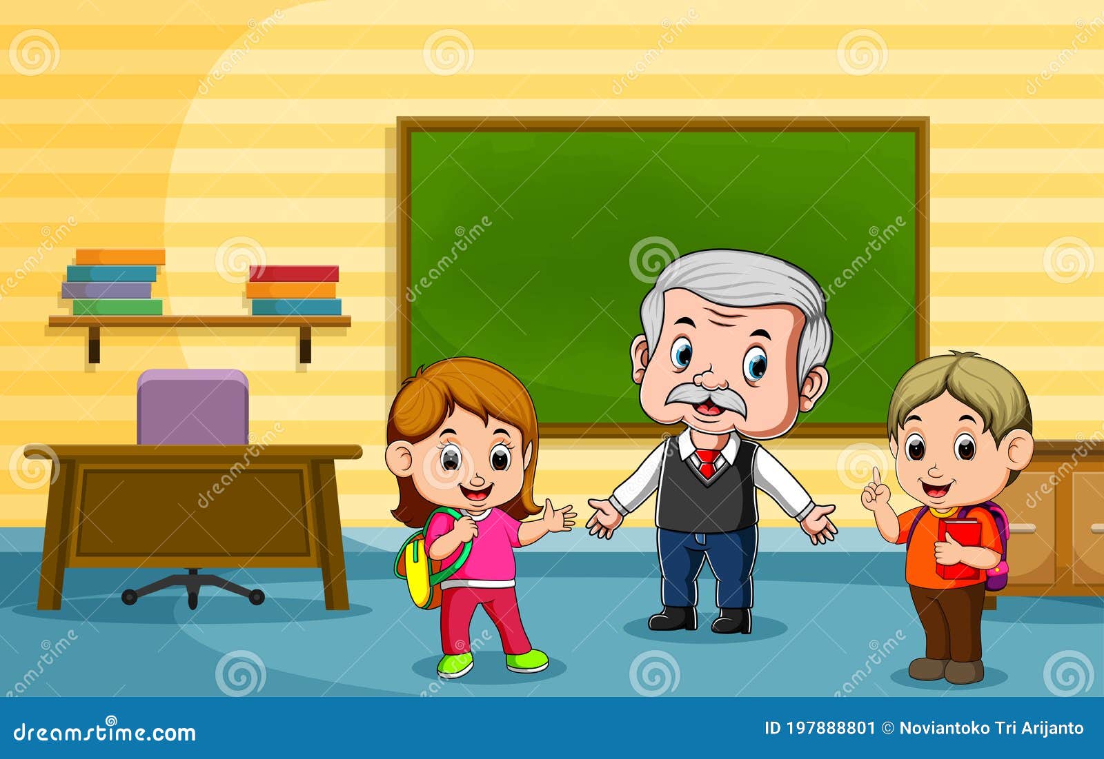 The Student Talking with Their Teacher after the Class Stock Vector - Illustration of pupil, idea: 197888801 The Student Talking with Their Teacher after the Class Stock Vector - Illustration of pupil, idea: 197888801