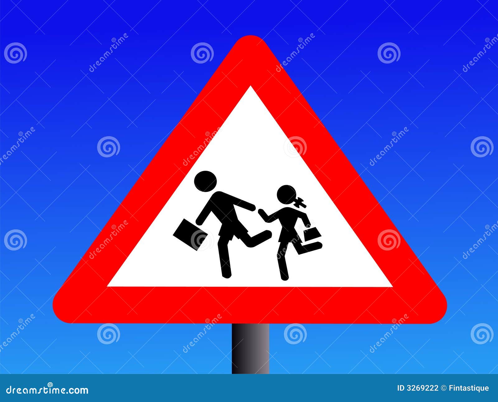 5+ Thousand Children School Crossing Traffic Sign Royalty-Free