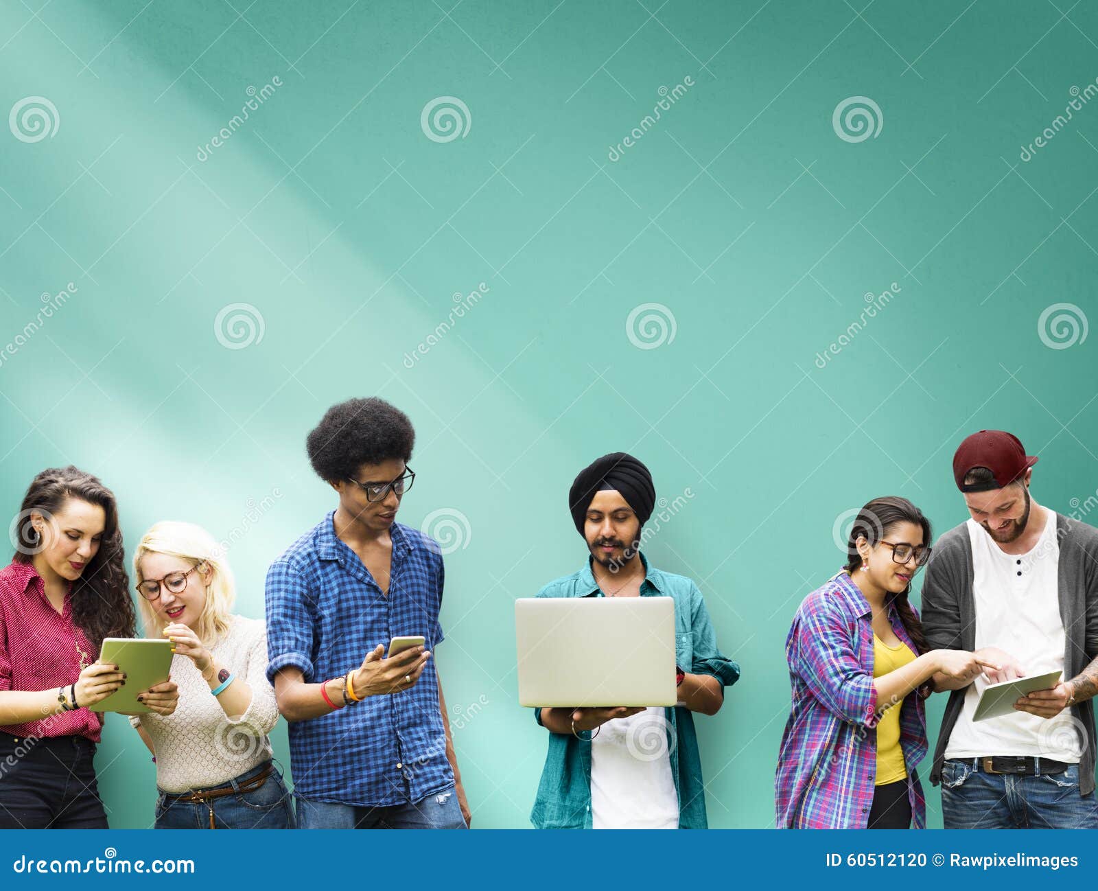 Students Learning Education Social Media Technology Stock Photo Image