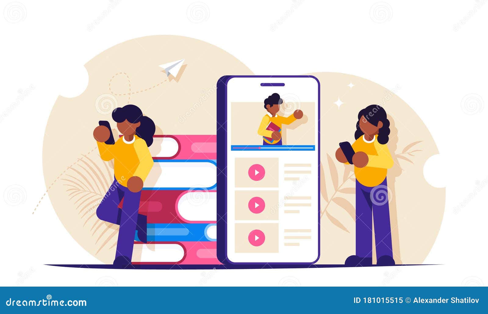 Students Study the Curriculum Remotely by Browsing inars on a Mobile