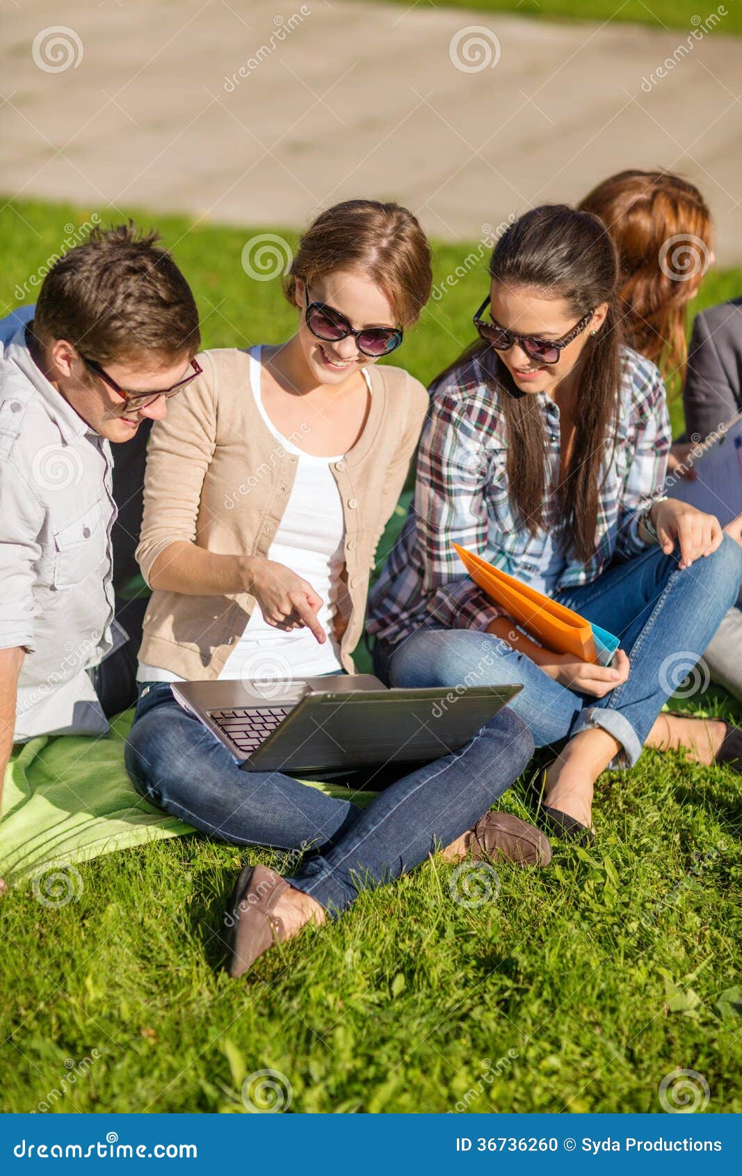 Students or Teenagers with Laptop Computers Stock Photo Image of