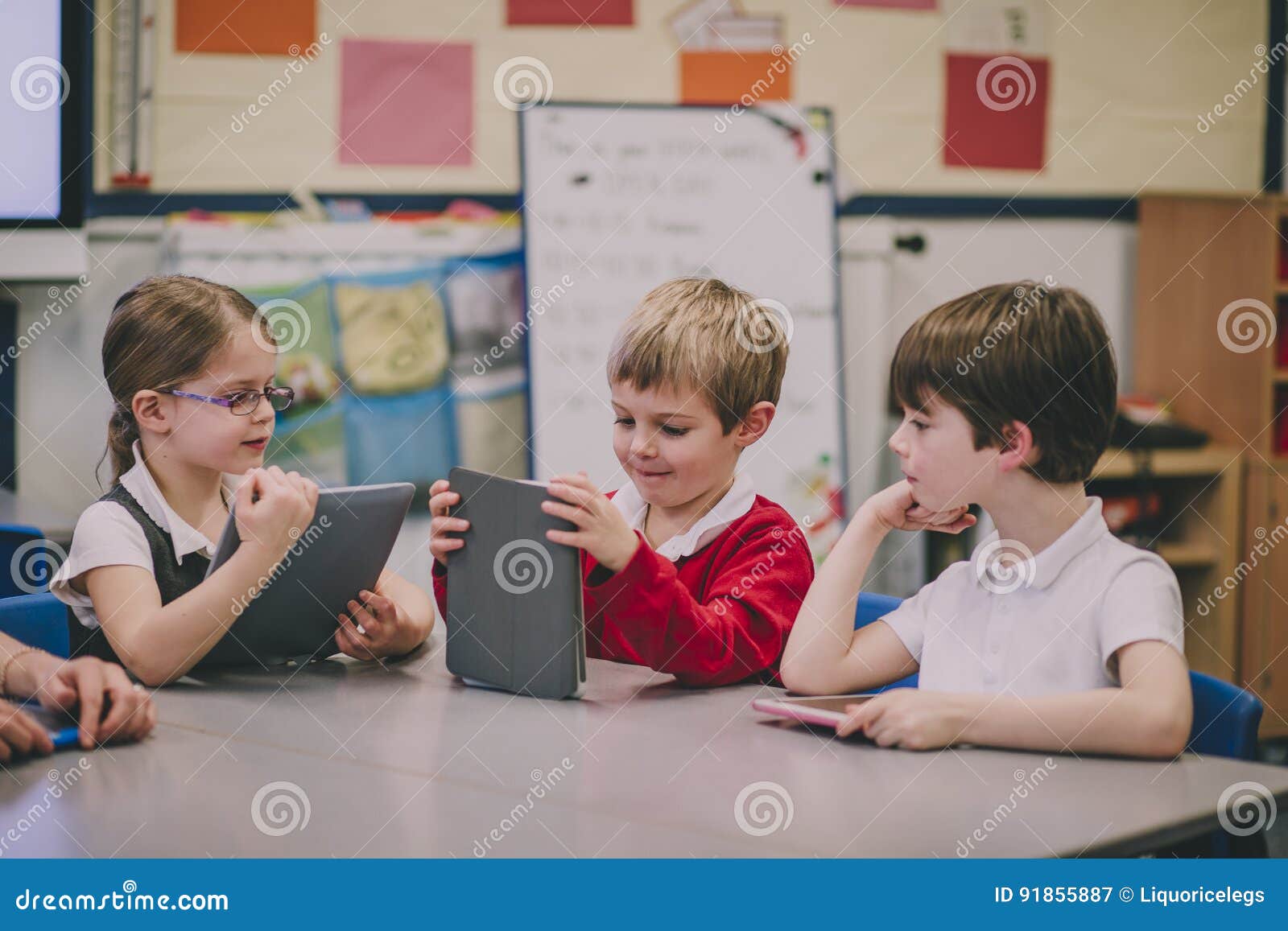 students using tablets