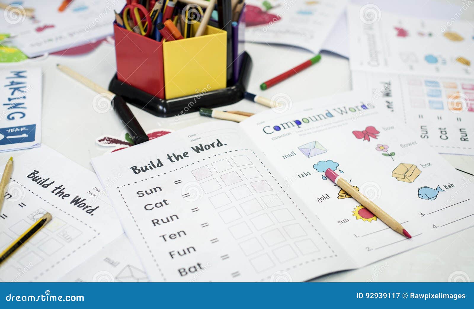 students vocabulary coloring workbook all around the table