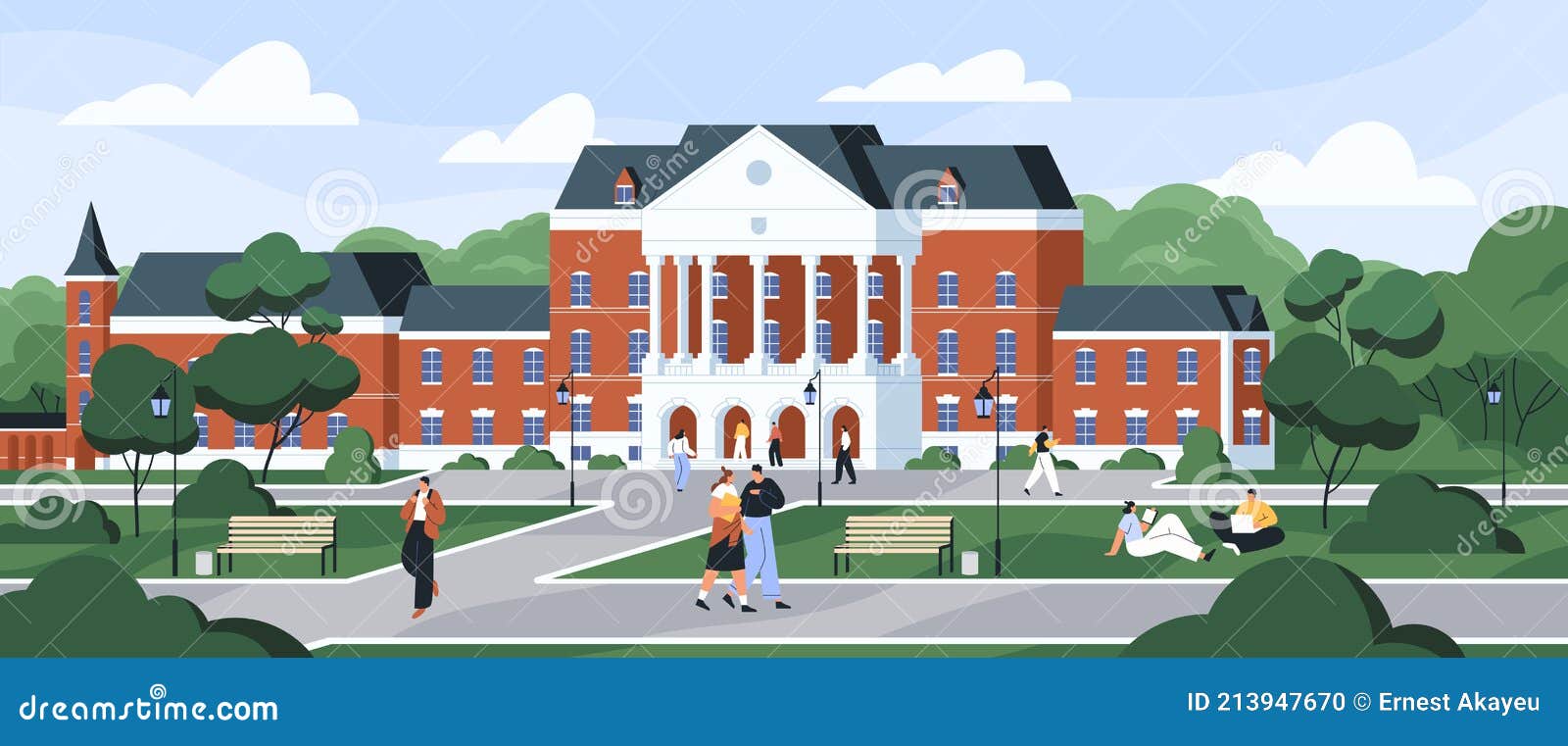 college building clip art