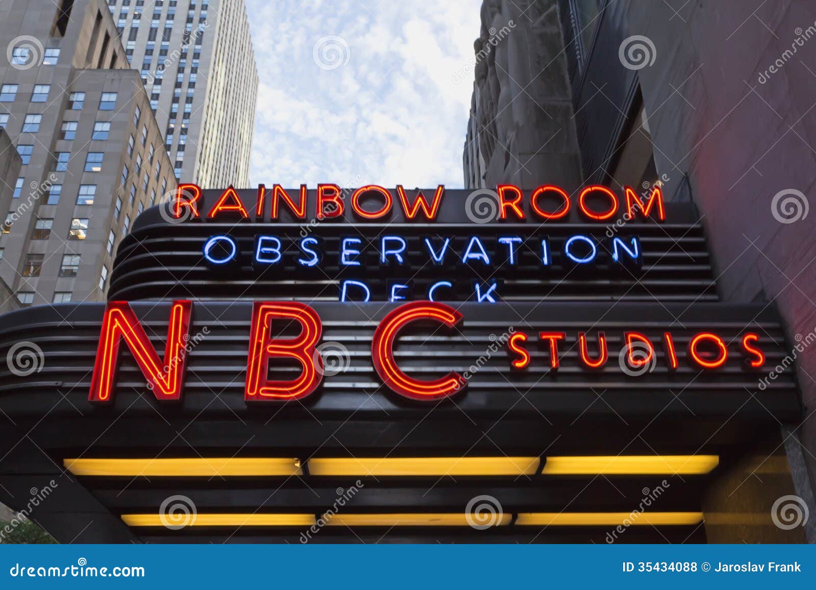 Studi di NBC fotografia stock editoriale. Immagine di sera 35434088