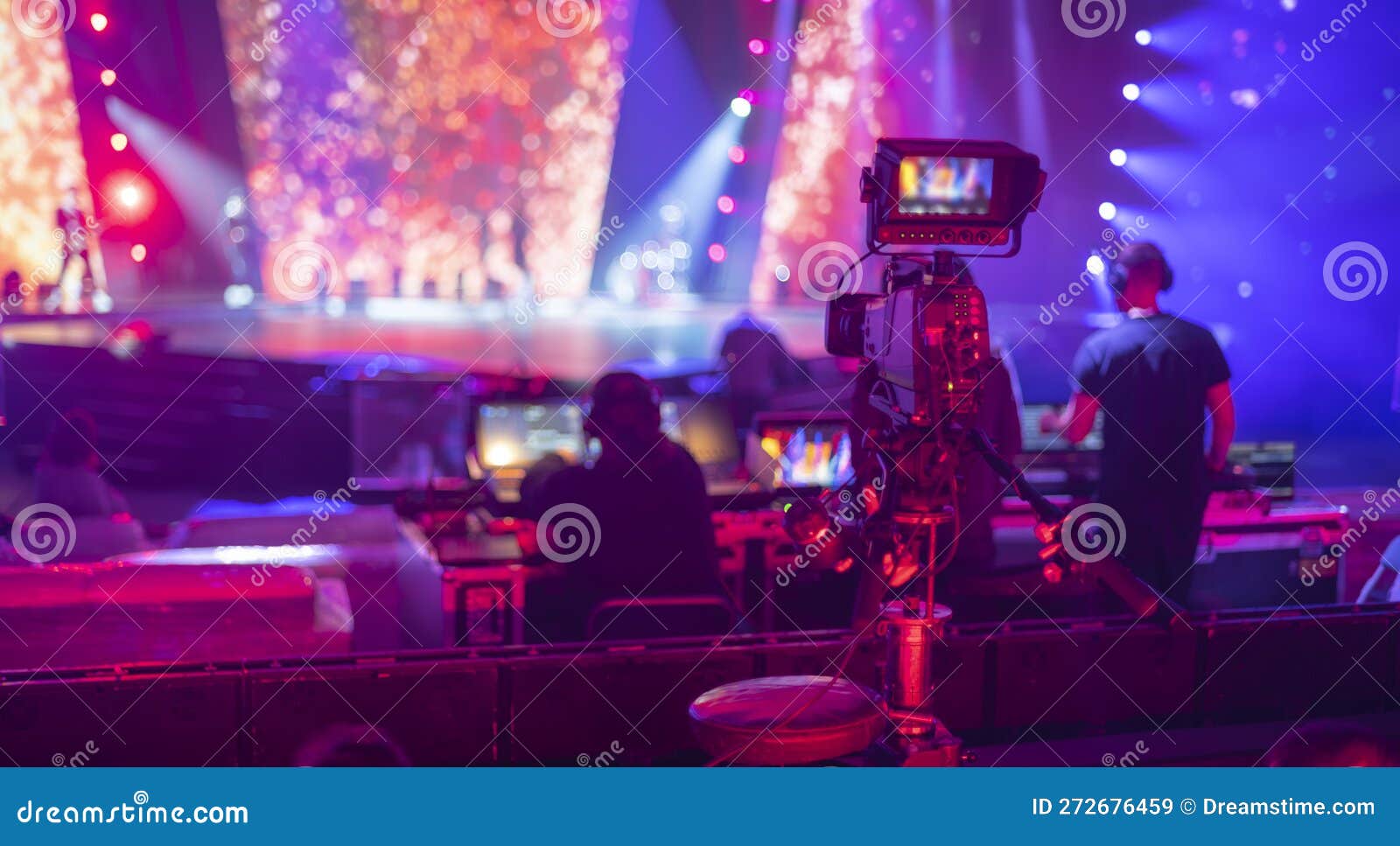 Studio Camera at the Concert Stock Image Image of setting, background