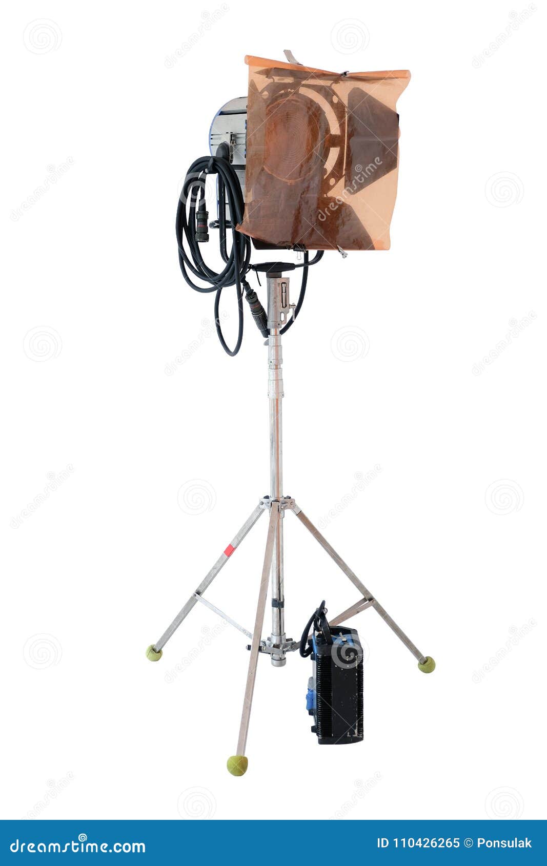 Studio Lighting Equipment Isolated on White Background Stock Image