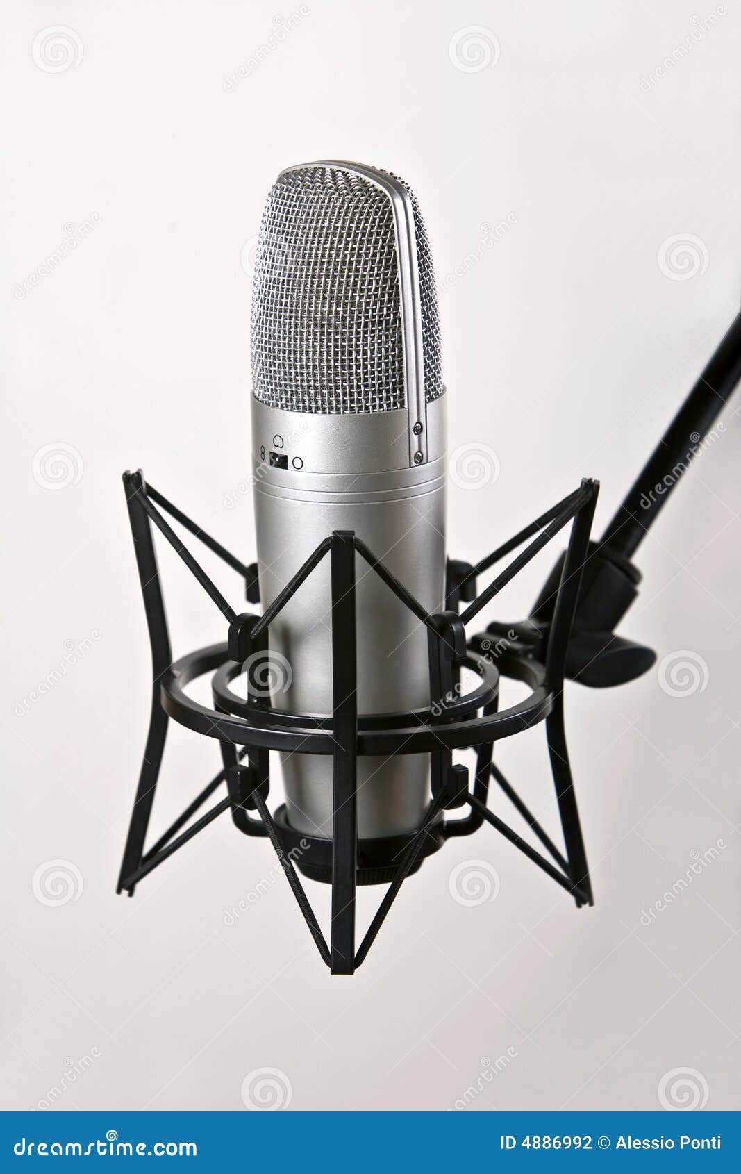 Studio microphone stock photo. Image of broadcasting, performance 4886992