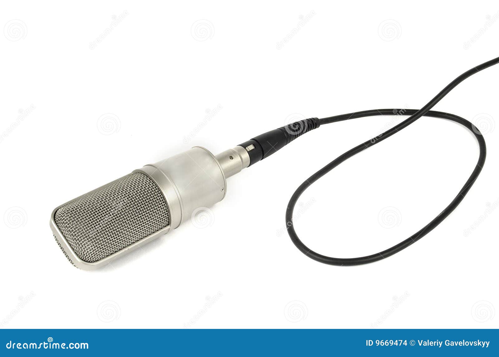 Studio Microphone with Cable Stock Photo Image of dynamic