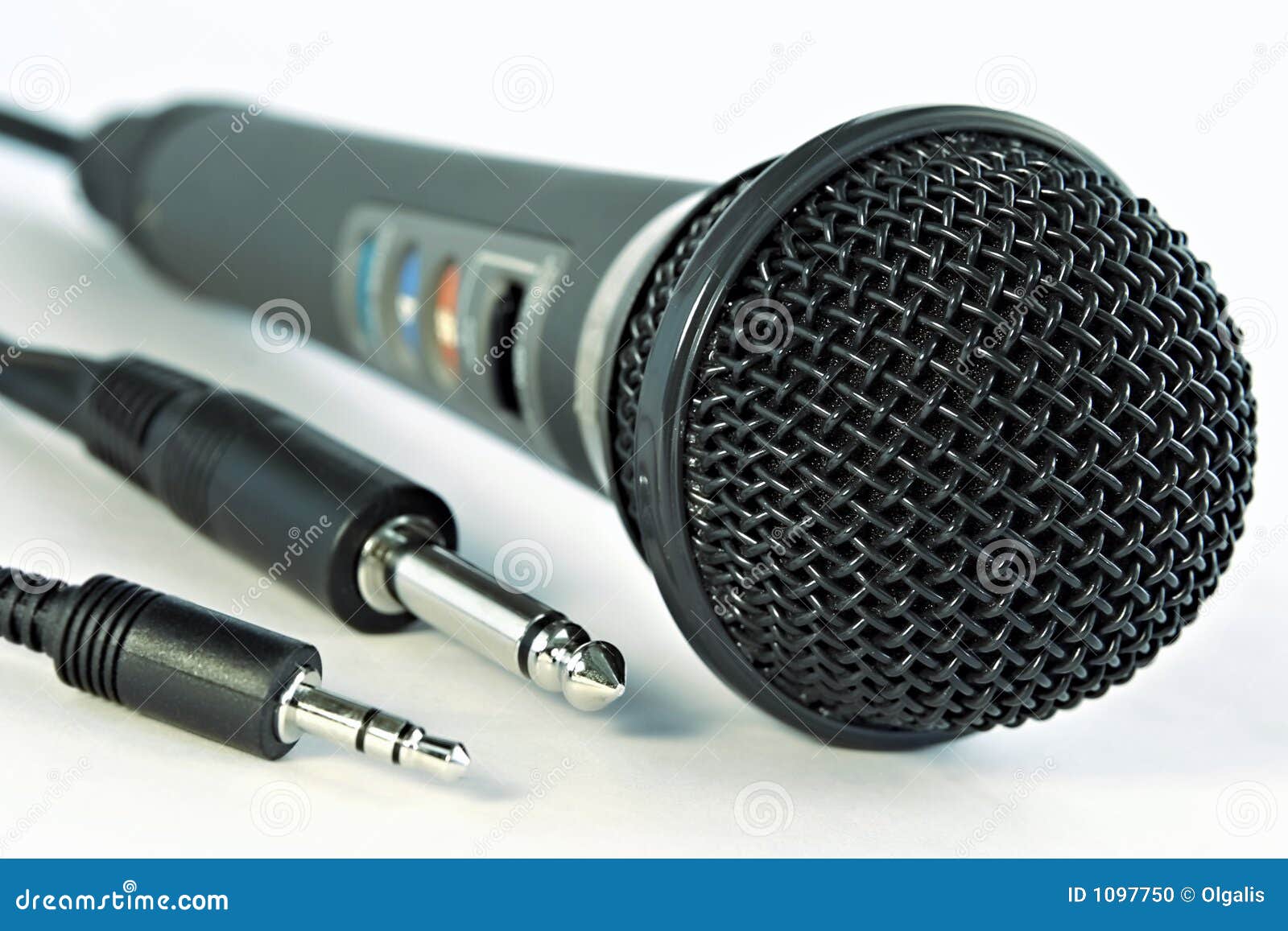 Studio Microphone and Jacks Stock Photo Image of electronics, hear