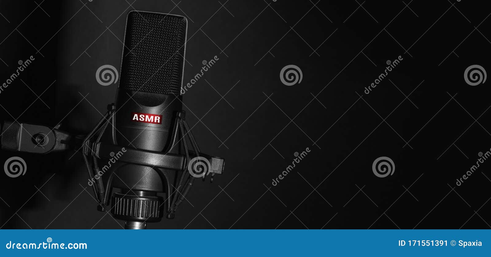 Studio Microphone for Recording Asmr Stock Image Image of voice