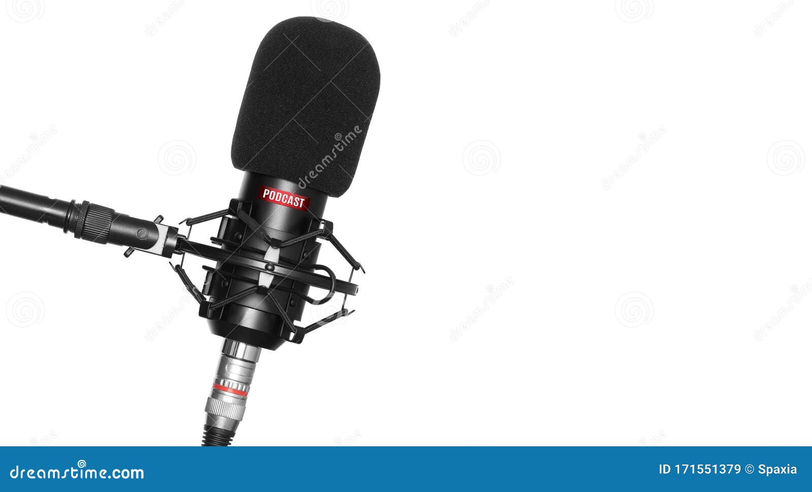 Studio Microphone for Recording Podcasts Stock Image Image of show