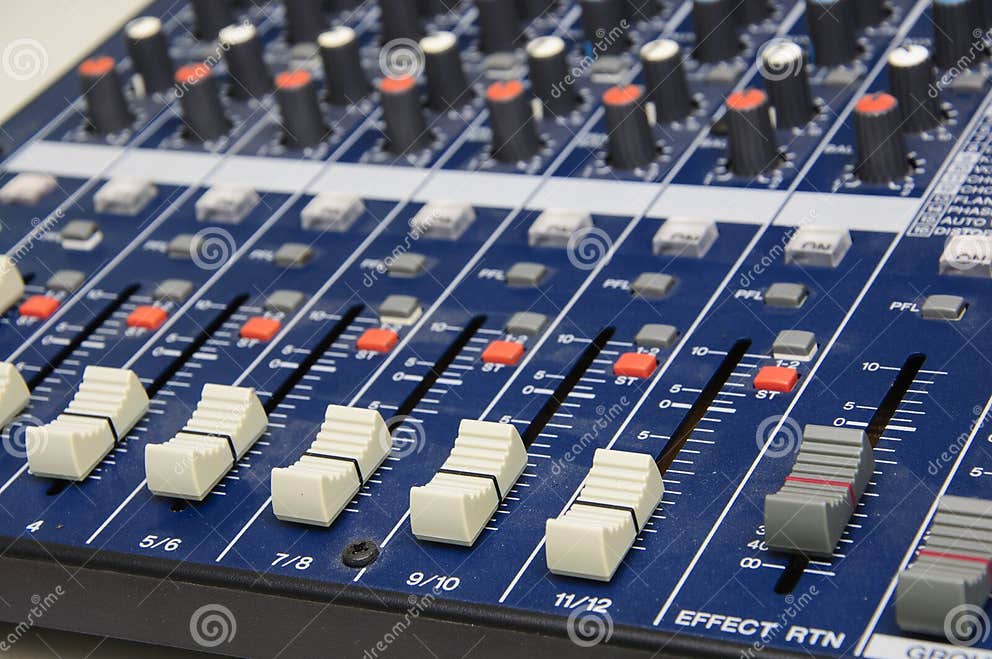 Studio Mixer stock photo. Image of electronic, music 32653736