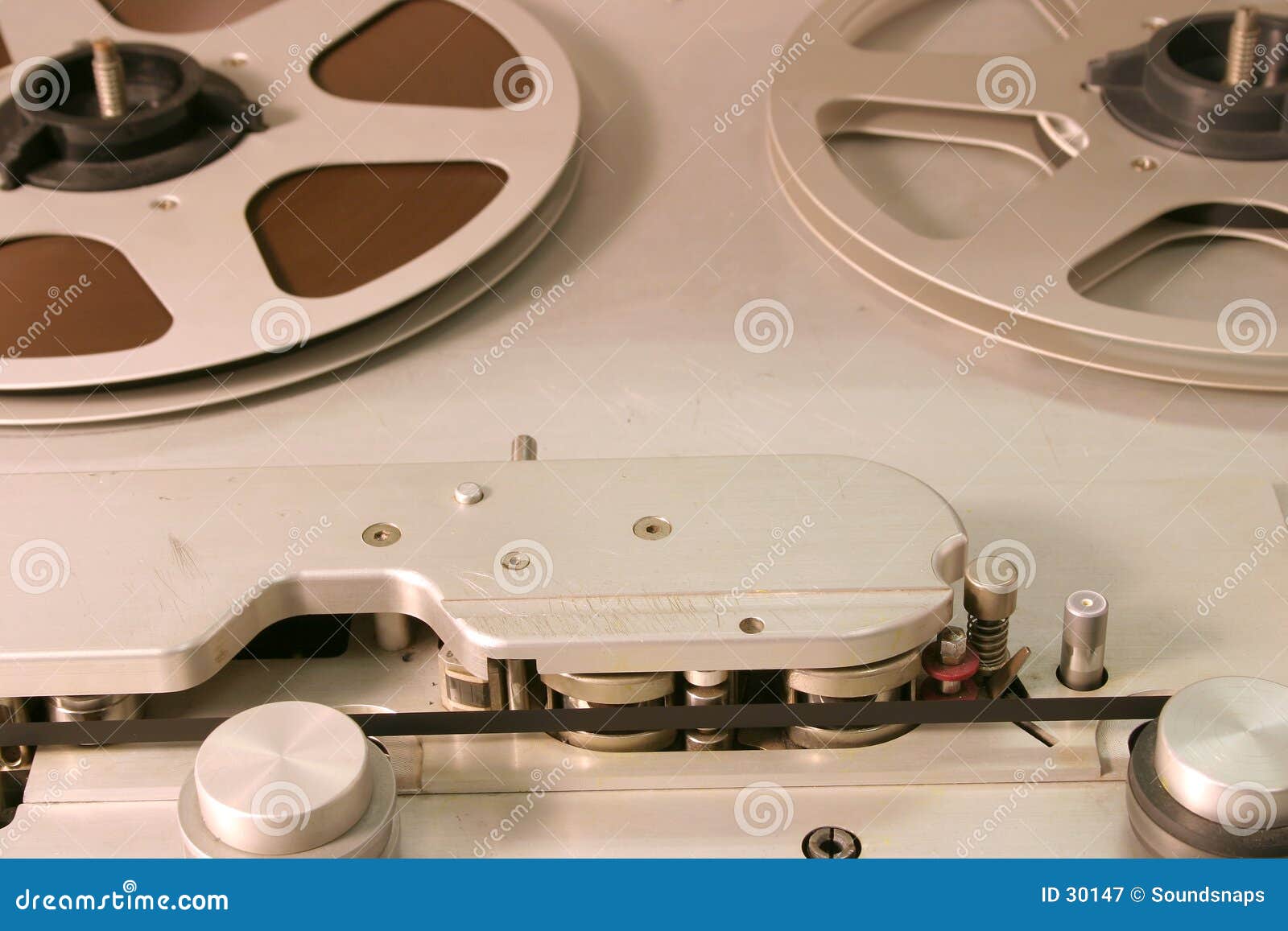 Studio Open Reel Tape Deck stock image. Image of studio 30147