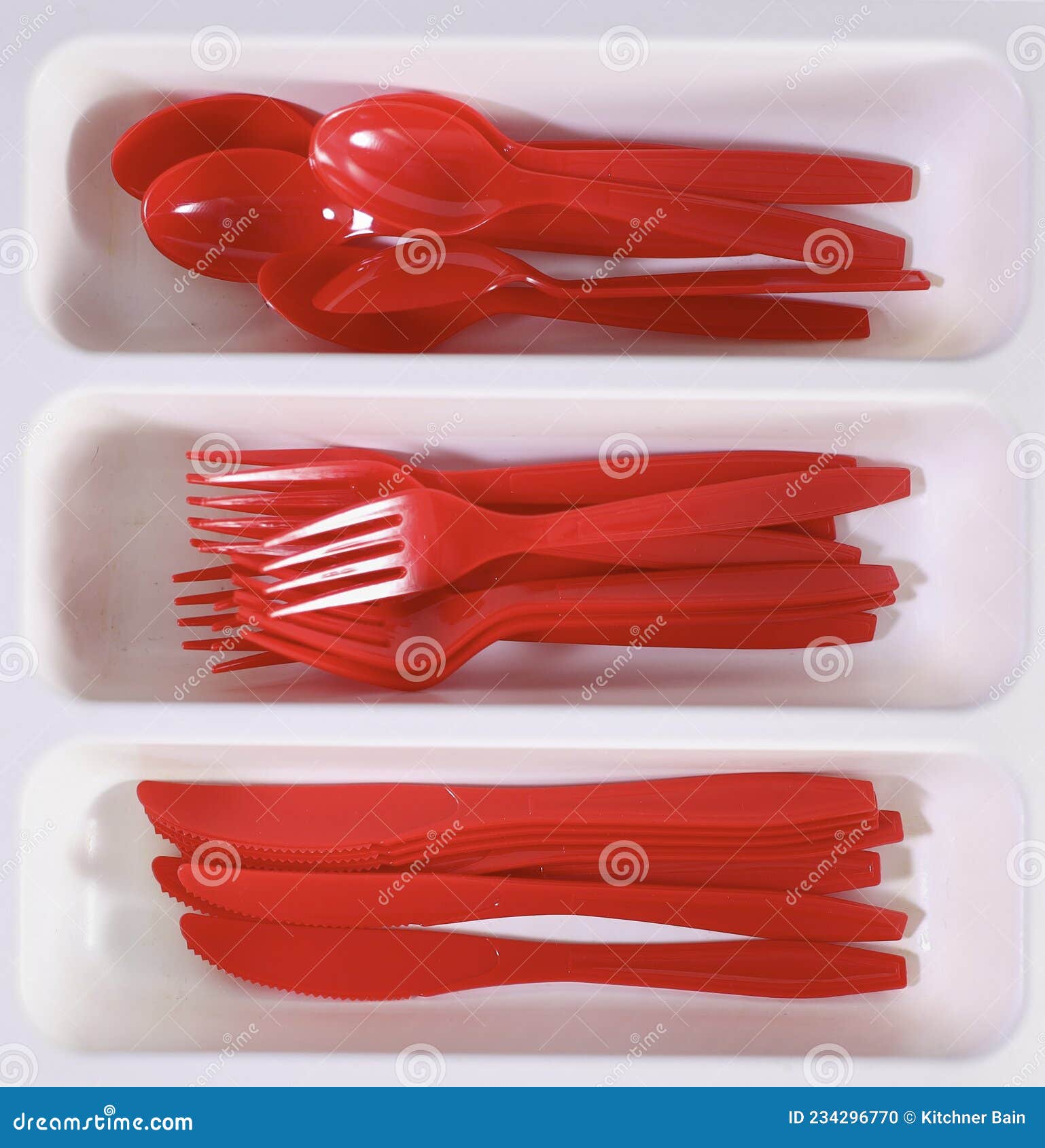 Cutlery Tray stock photo. Image of closeup, plastic 234296770