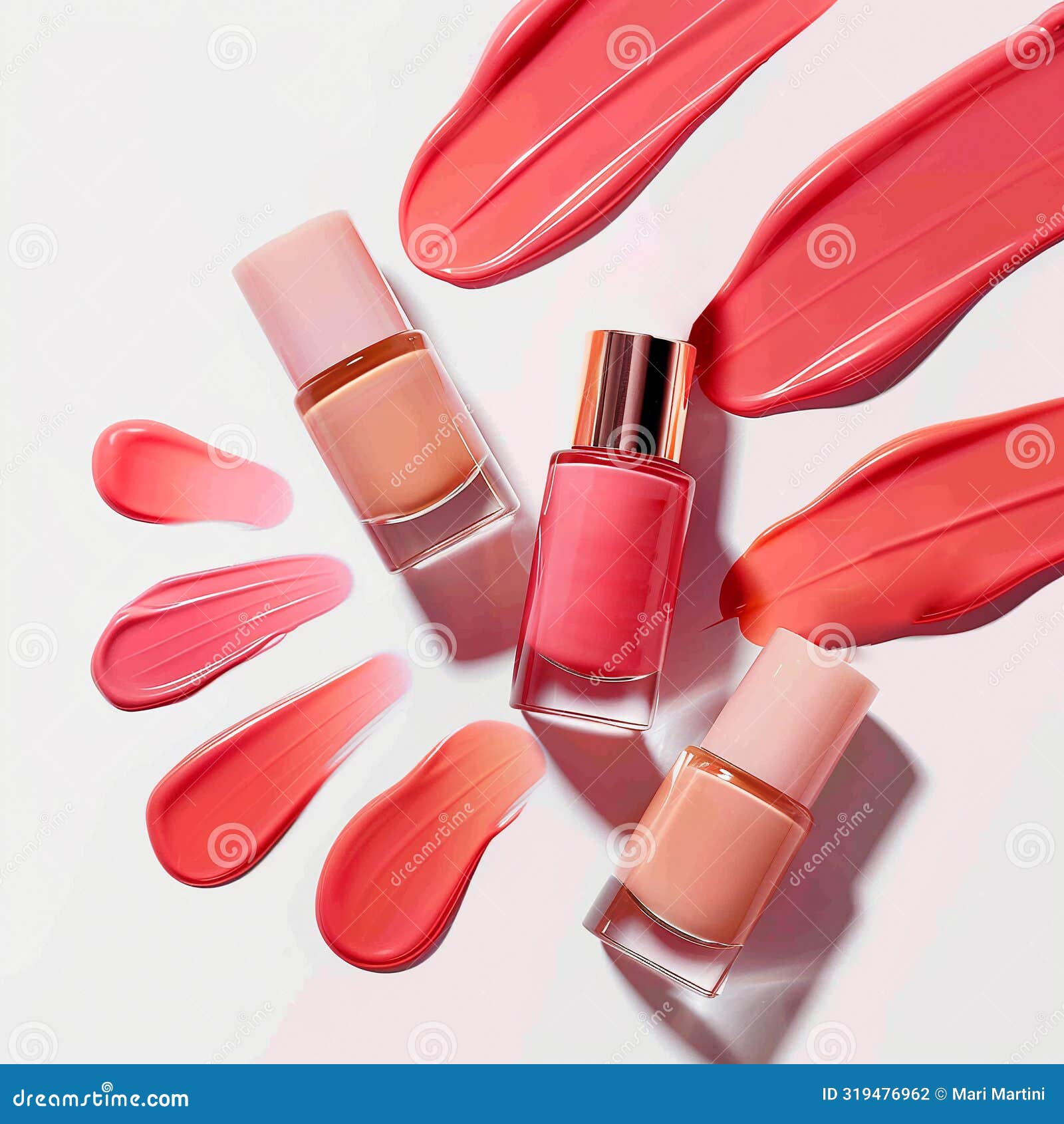the studio photography of elegant nail polish bottle mockup