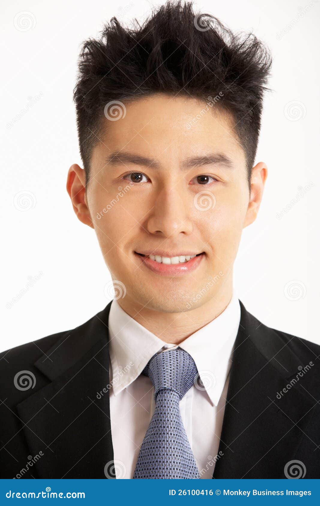 Studio Portrait of Chinese Businessman Stock Photo Image of success