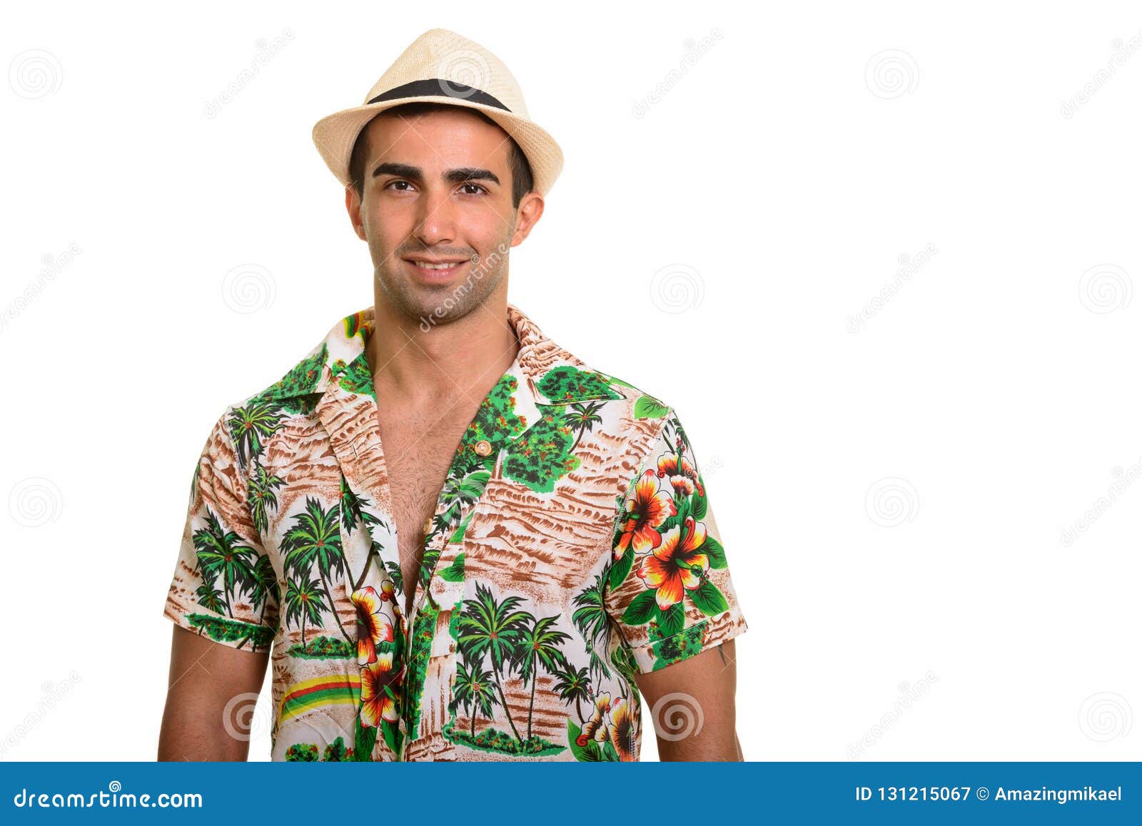 Portrait of Young Handsome Persian Tourist Man Stock Image - Image of ...
