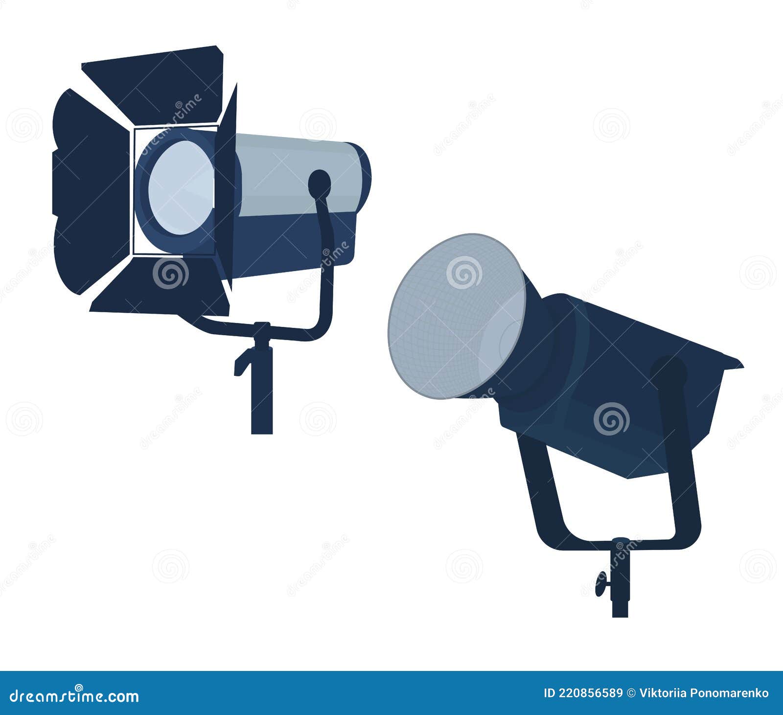 Studio Professional Lighting Equipment for Photography. Continuous LED