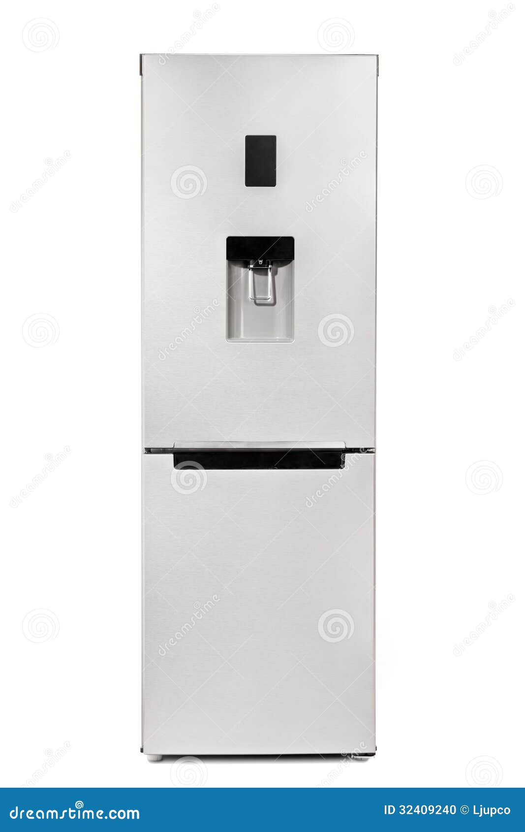 Studio shot of a fridge stock photo. Image of front, cold 32409240