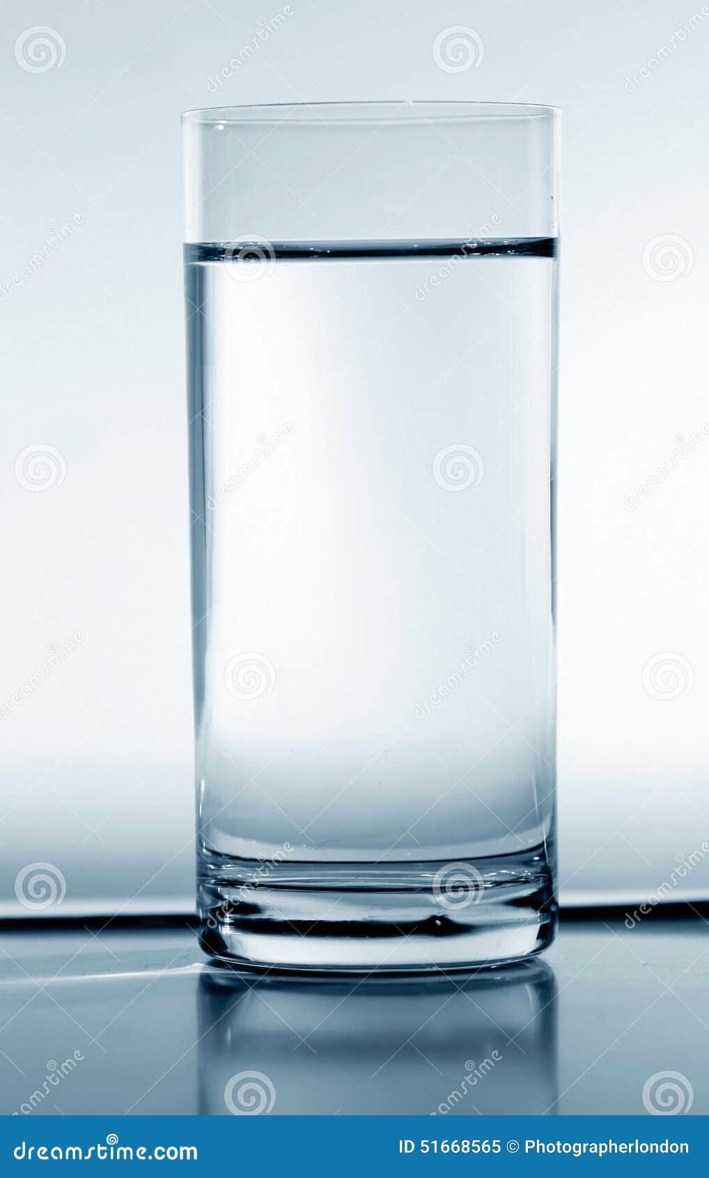 Studio Shot of Glass with Water Stock Image Image of fountain
