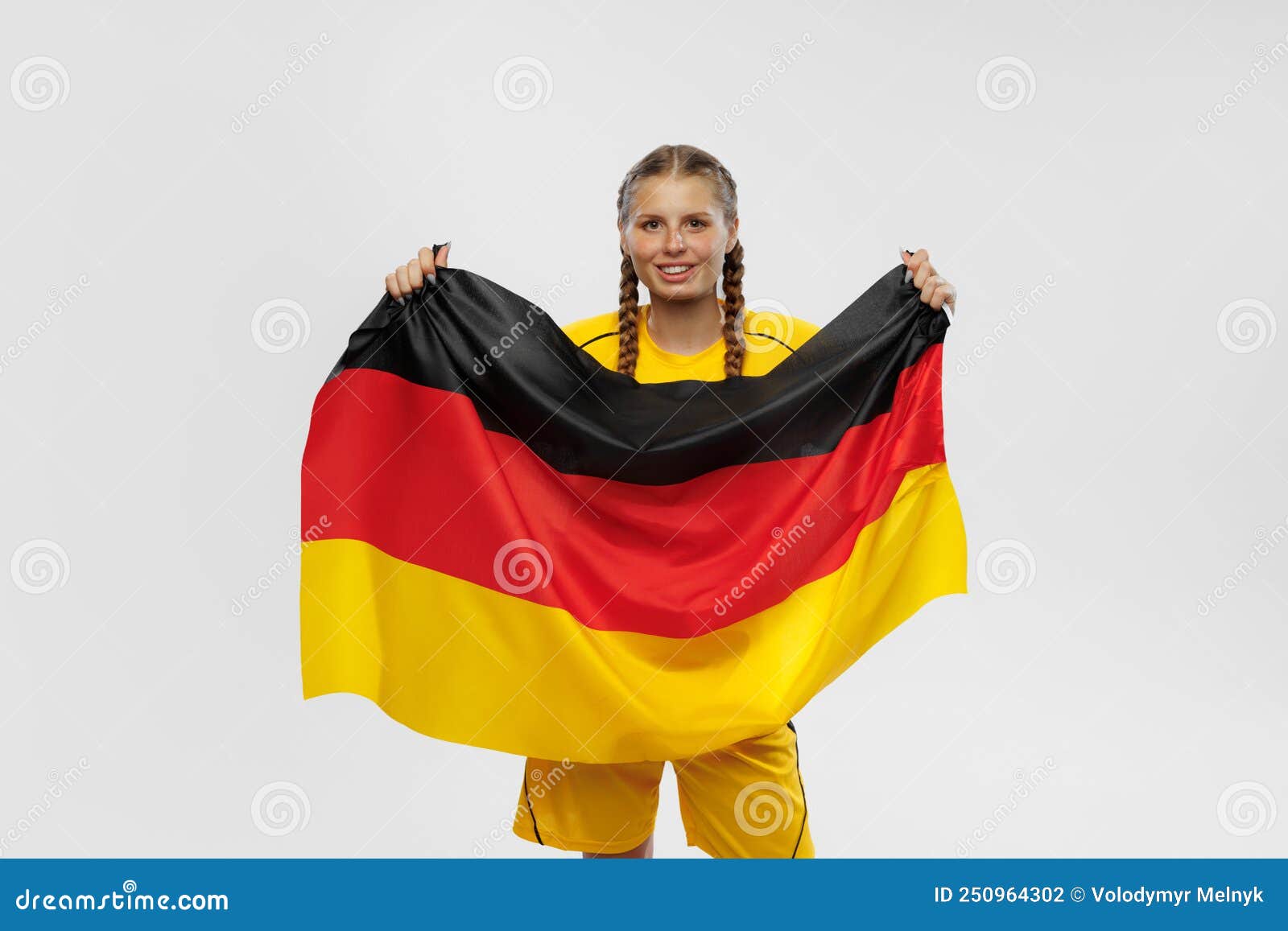 Ladies Germany Flag Dress Fancy Dress German Country Flag Costume 