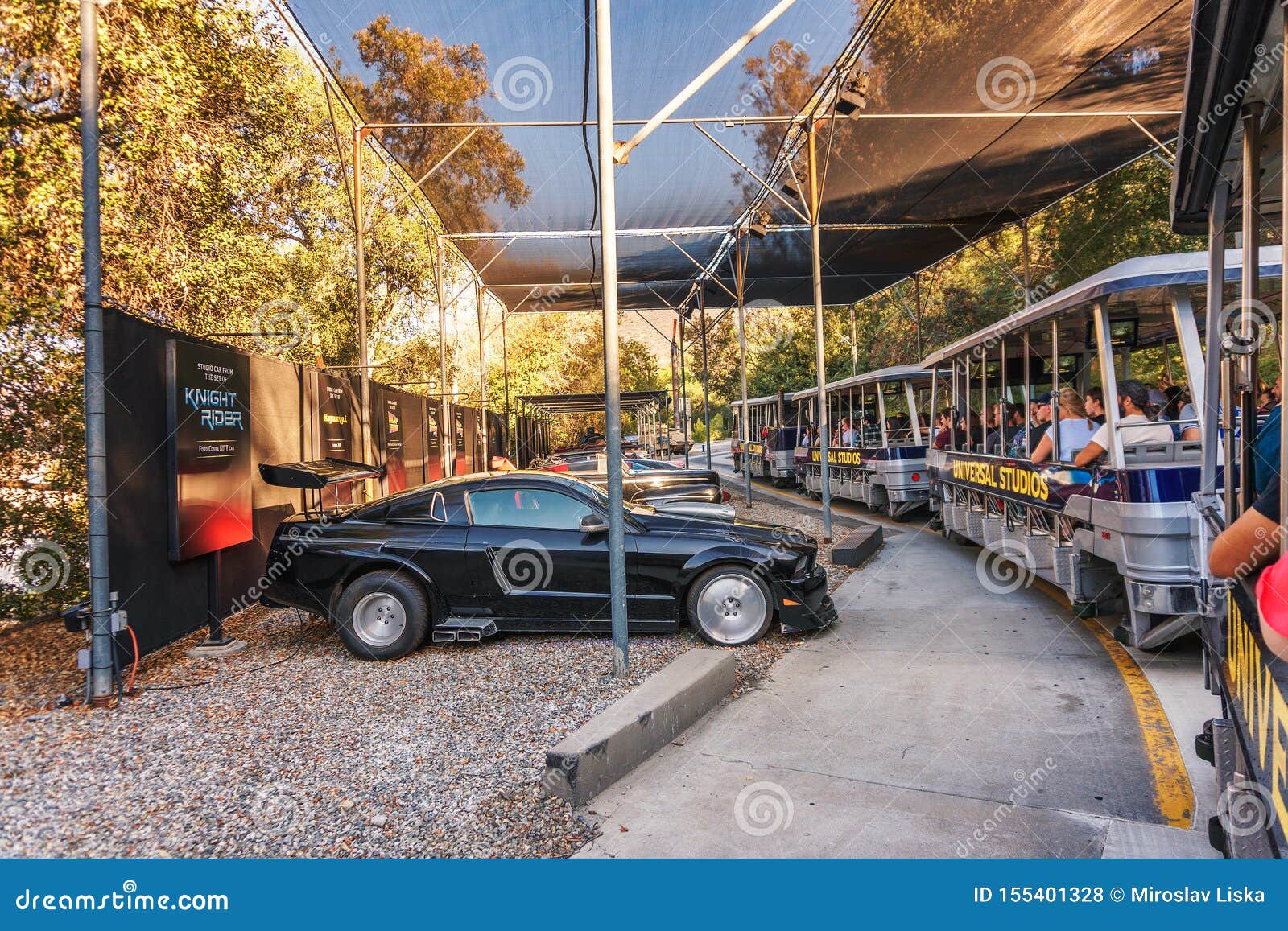 Studio Tour Tram with Tourists Driving through Universal Studios Hollywood  Editorial Stock Photo - Image of cinema, stage: 155401328