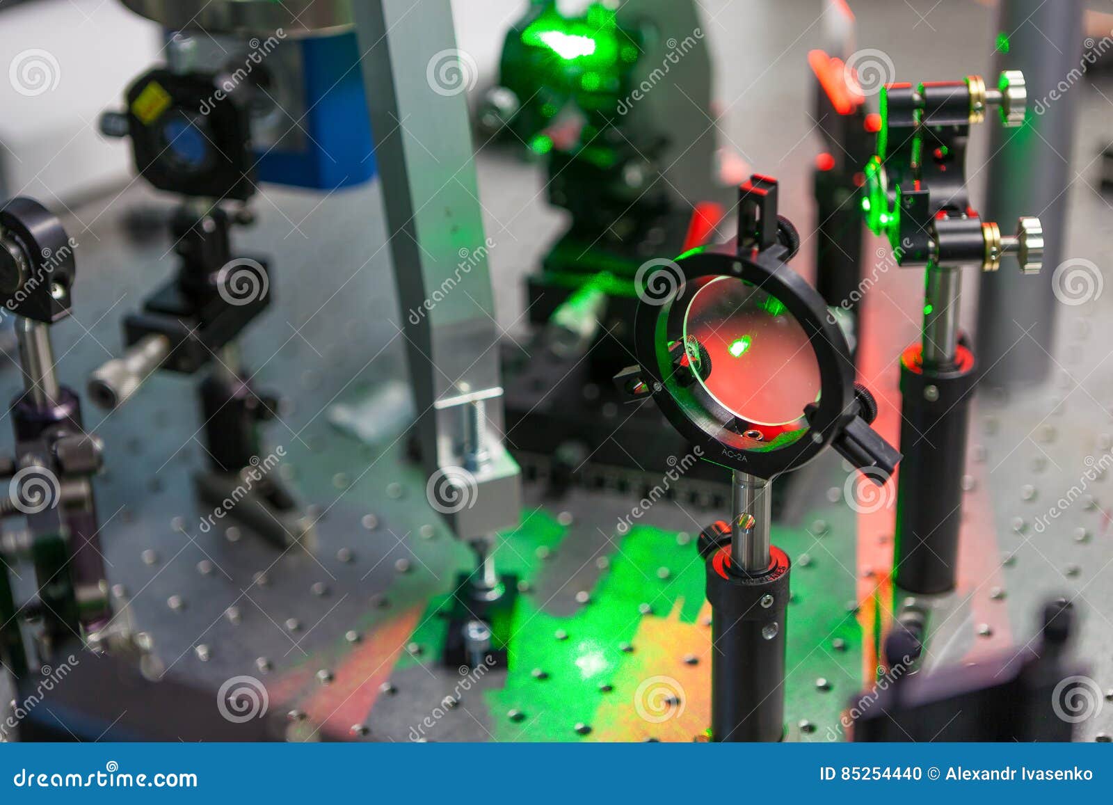 The Study Of Lasers On The Test Bench Stock Photo Image Of View
